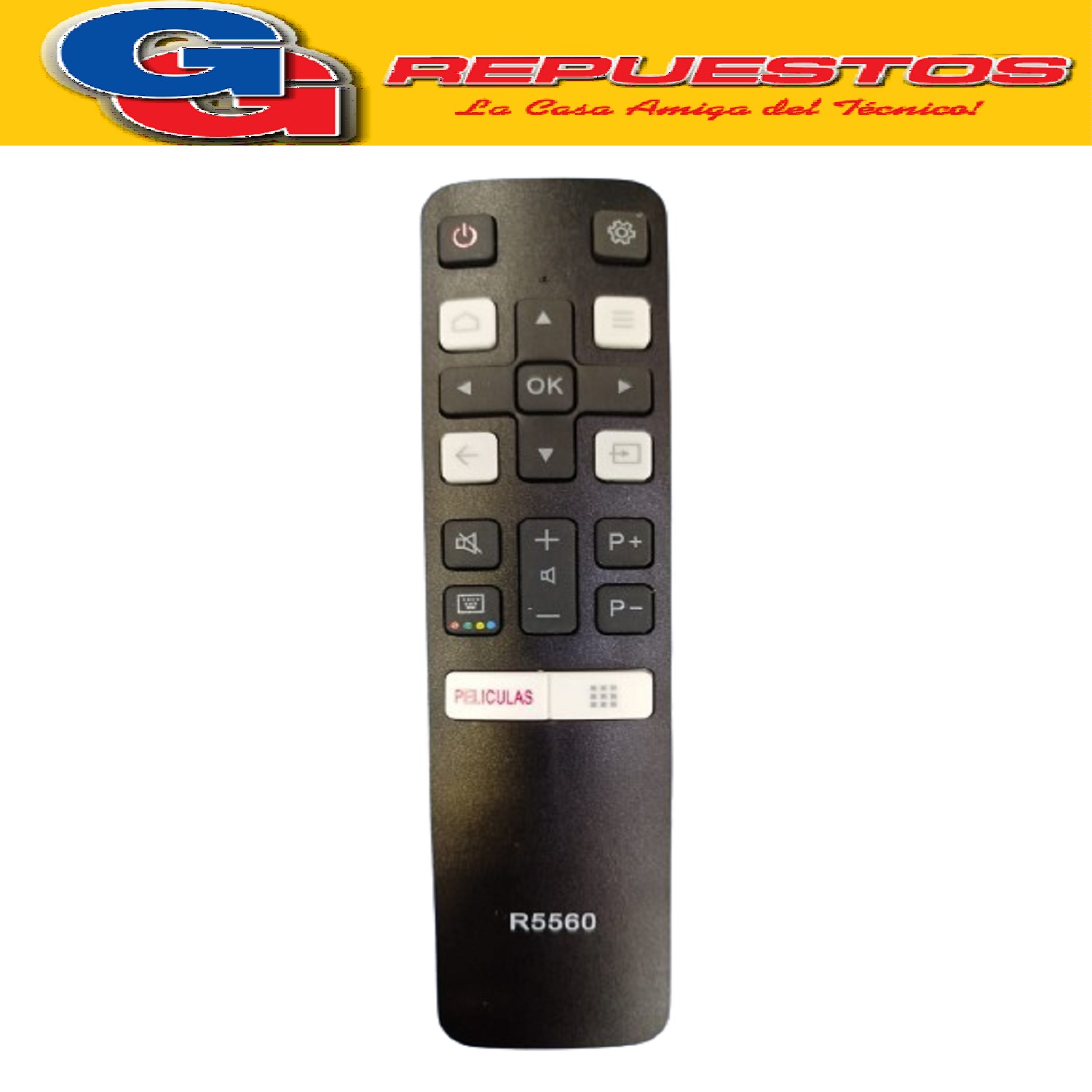 CONTROL REMOTO LED SMART PARA RCA, TCL, HITACHI R5554 R6848= R6859=R5320=3849=3859 R5560