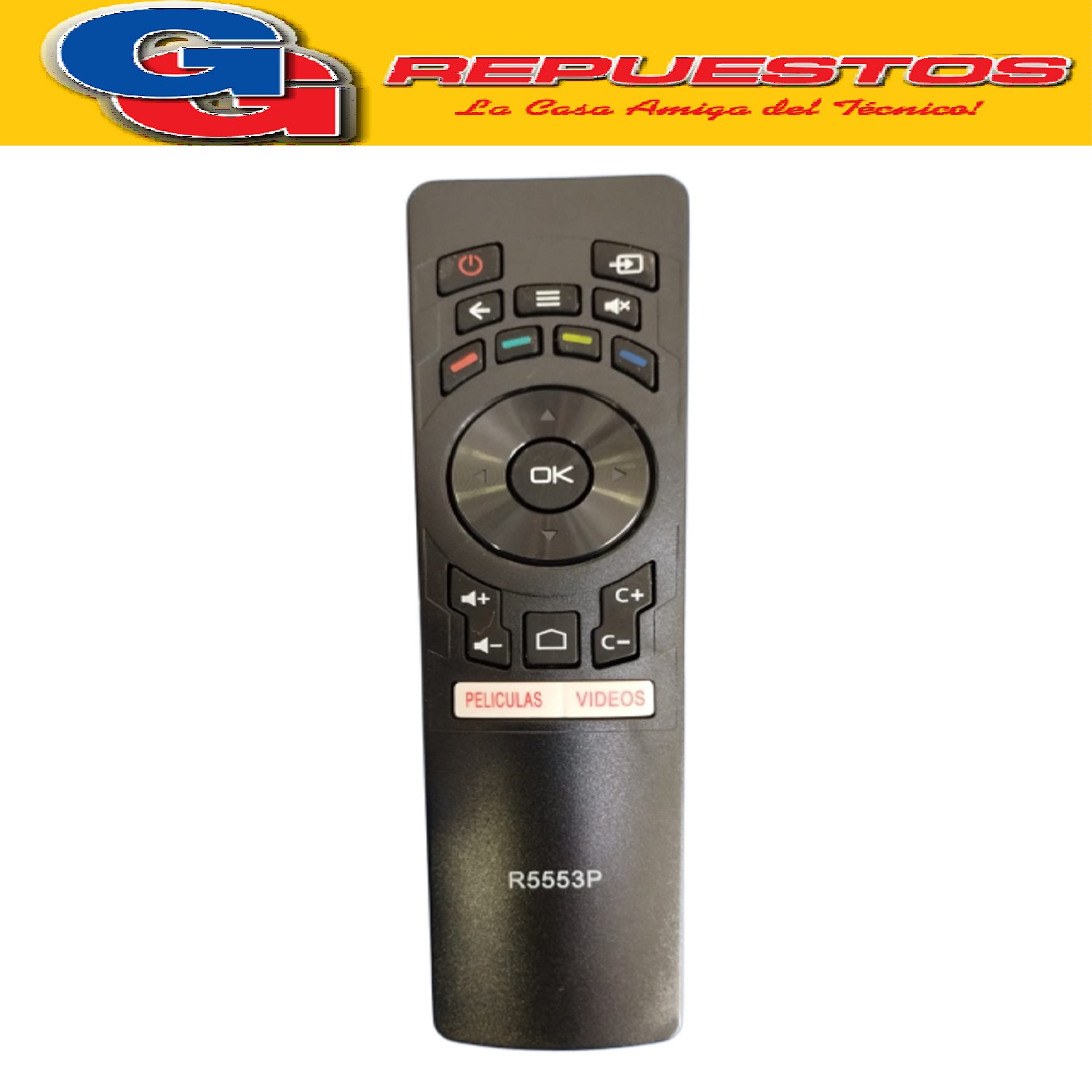 CONTROL REMOTO TV NOBLEX SMART R5553P REEMPLAZO R6861  REM20 2 - MLCD102 R553 R555
