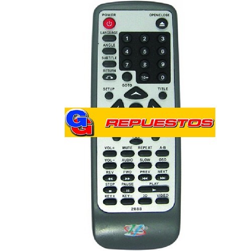 CONTROL REMOTO DVD HISHI (2888)