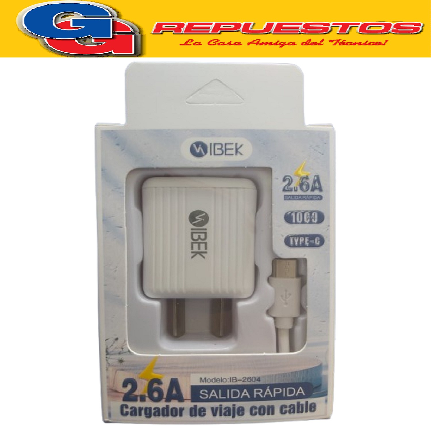 CARGADOR CELULAR C/CABLE TIPO C PRO21 1.2 M 2.1A 