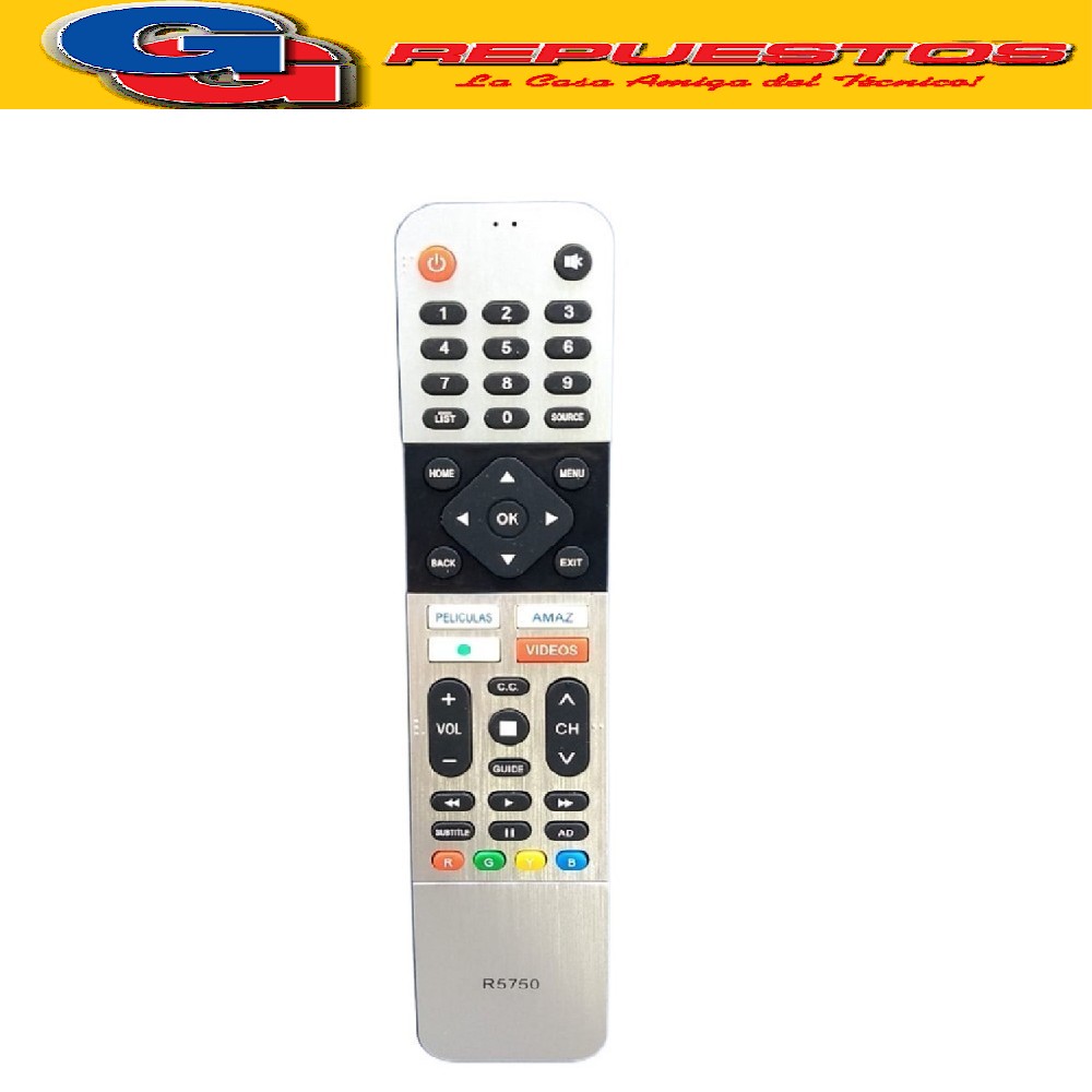 CONTROL REMOTO TV SMART NOBLEX/ADMIRAL/SMARTLIFE R5750