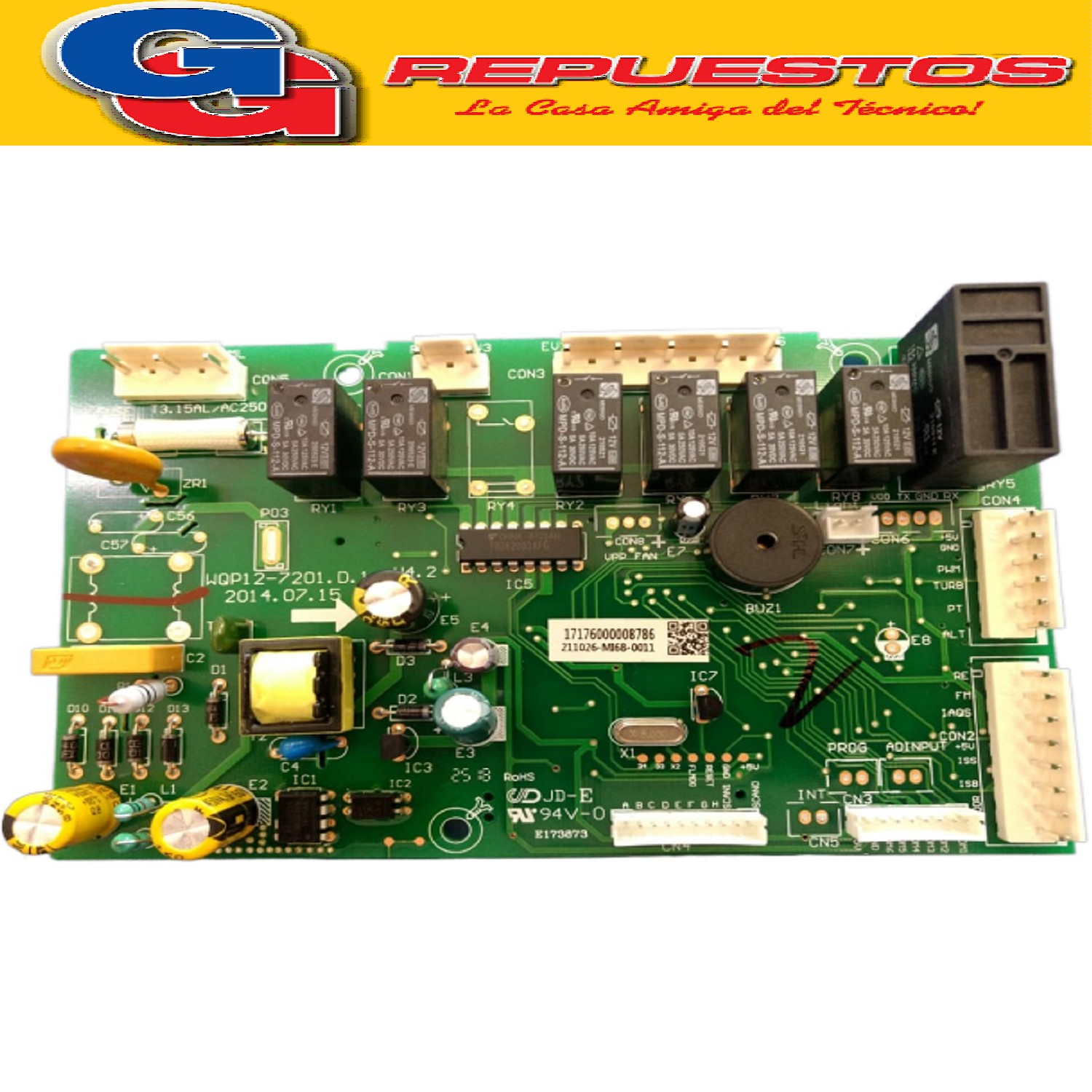 PLAQUETA LAVAVAJILLAS PHILCO DWPH71AI - DWPH70AI (ORIGINAL)  PLACA PRINCIPAL ORIGINAL. Cod.Origen: 17176000008786  ATMA - SIAM -PHILCO - MIDEA) MAIN PCB DW-PH71AI Produttore: 211026-MI6B-0027
220V