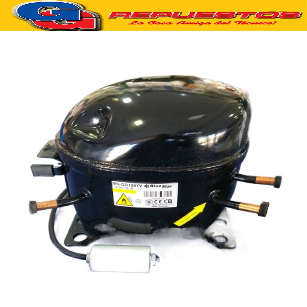 MOTOCOMPRESOR BLUESTAR 1/4+ MQ-QD128YV PARA GAS R600 205W