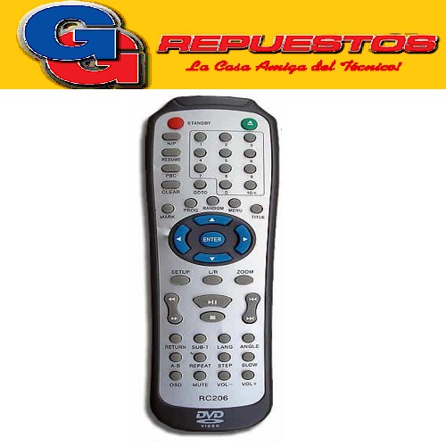 CONTROL REMOTO DVD TAKATA (2959)