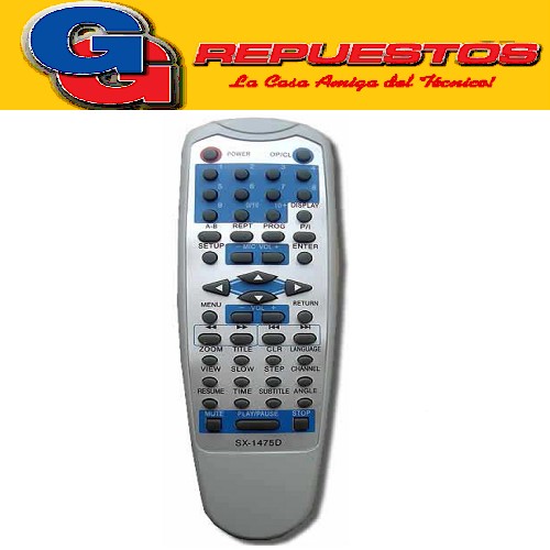 CONTROL REMOTO DVD PREMIER AZUL (2966) SX1475D SX-1475D