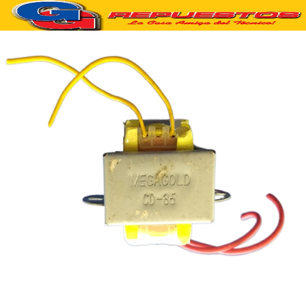 TRANSFORMADOR MEGAGOLD CD-35 FUSE 115ºC 220 A 9 V 300 mA