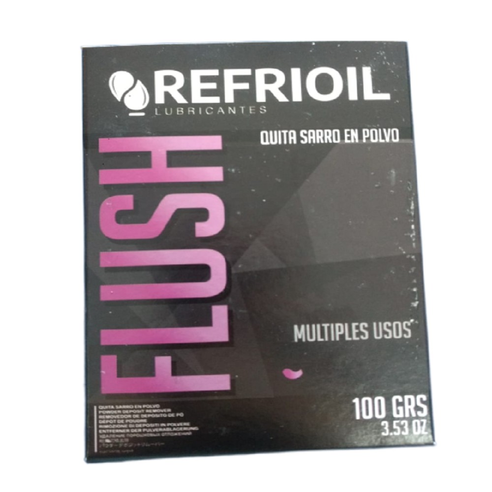 FLUSH QUITA SARRO REFRIOIL X 500 GR  APTO LAVARROPAS SECARRO PAS, LAVAVAJILLAS, PAVAS, TERMOS, CAFETERA, OLLAS, GRIFERIA, PLANCHAS A VAPOR Y MAS...