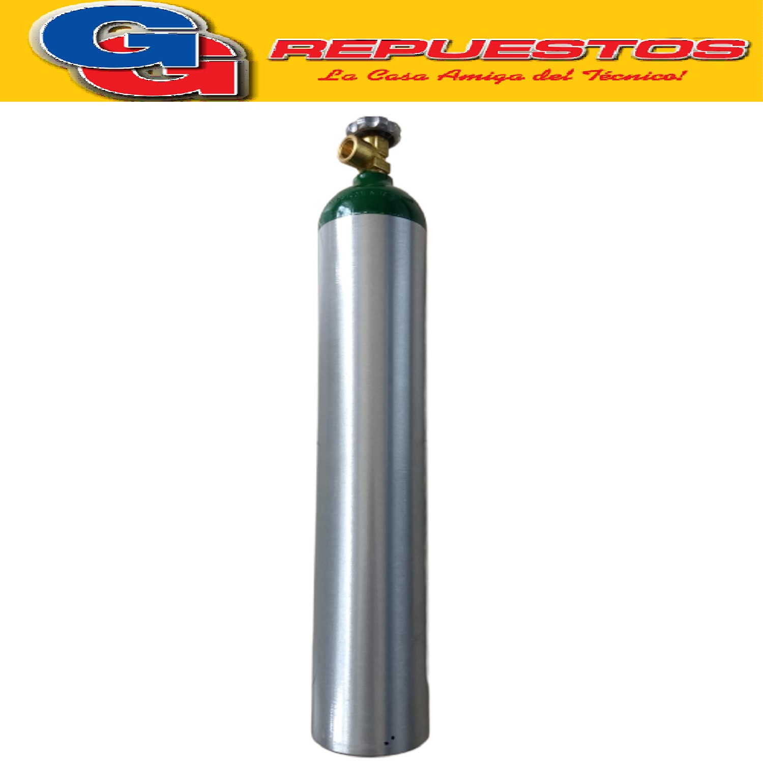 TUBO CILINDRO PARA NITROGENO 1MT DE ALUMINIO SIN CARGA  ALTO 72 CM, DIAMETRO 12 CM, PESO 5KG