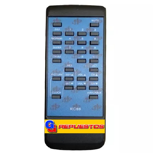 CONTROL REMOTO TV BROKSONIC RC69 2652