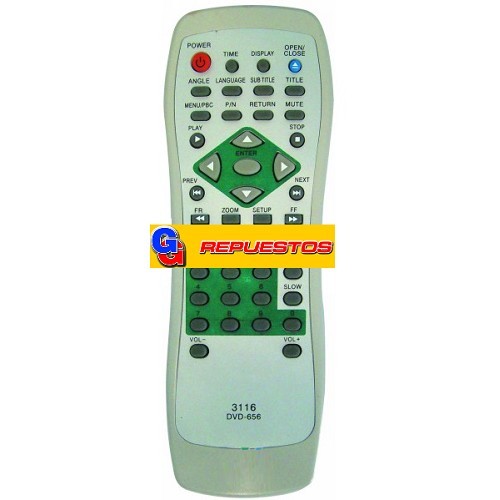 CONTROL REMOTO DVD BASIC LINE (3116)