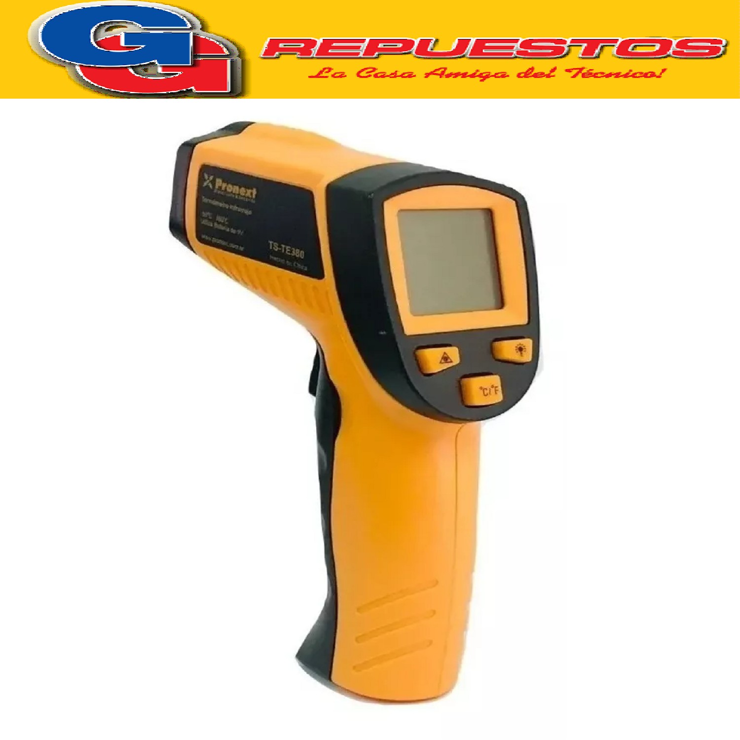 TERMOMETRO INFRAROJO LASER TS TE 380  -50ºC A 380 ºC MEDIDOR PRONEXT