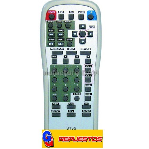 CONTROL REMOTO DVD WINS (3135)