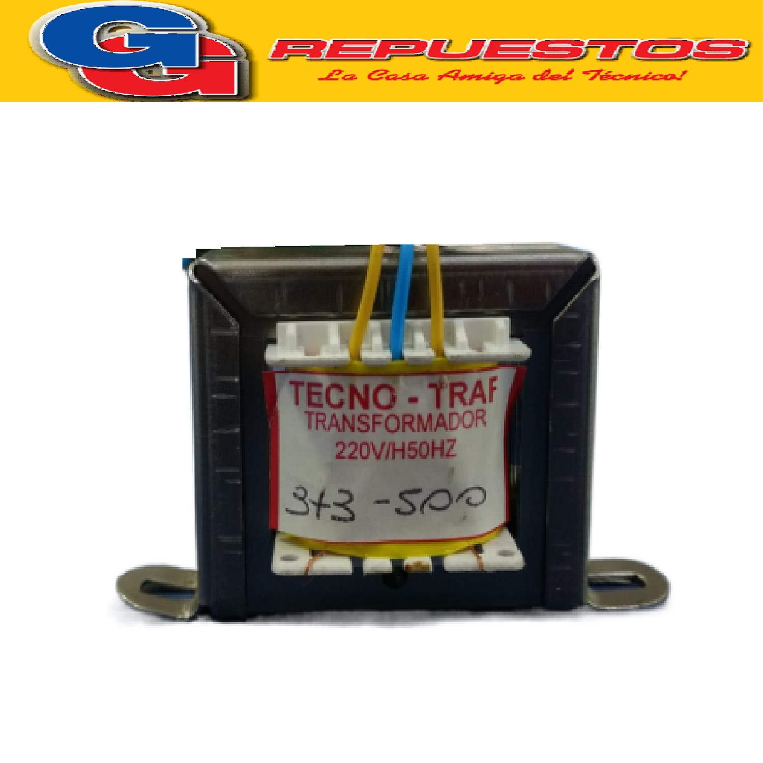 TRANSFORMADOR 3+3-500 3V+3V-0.5A