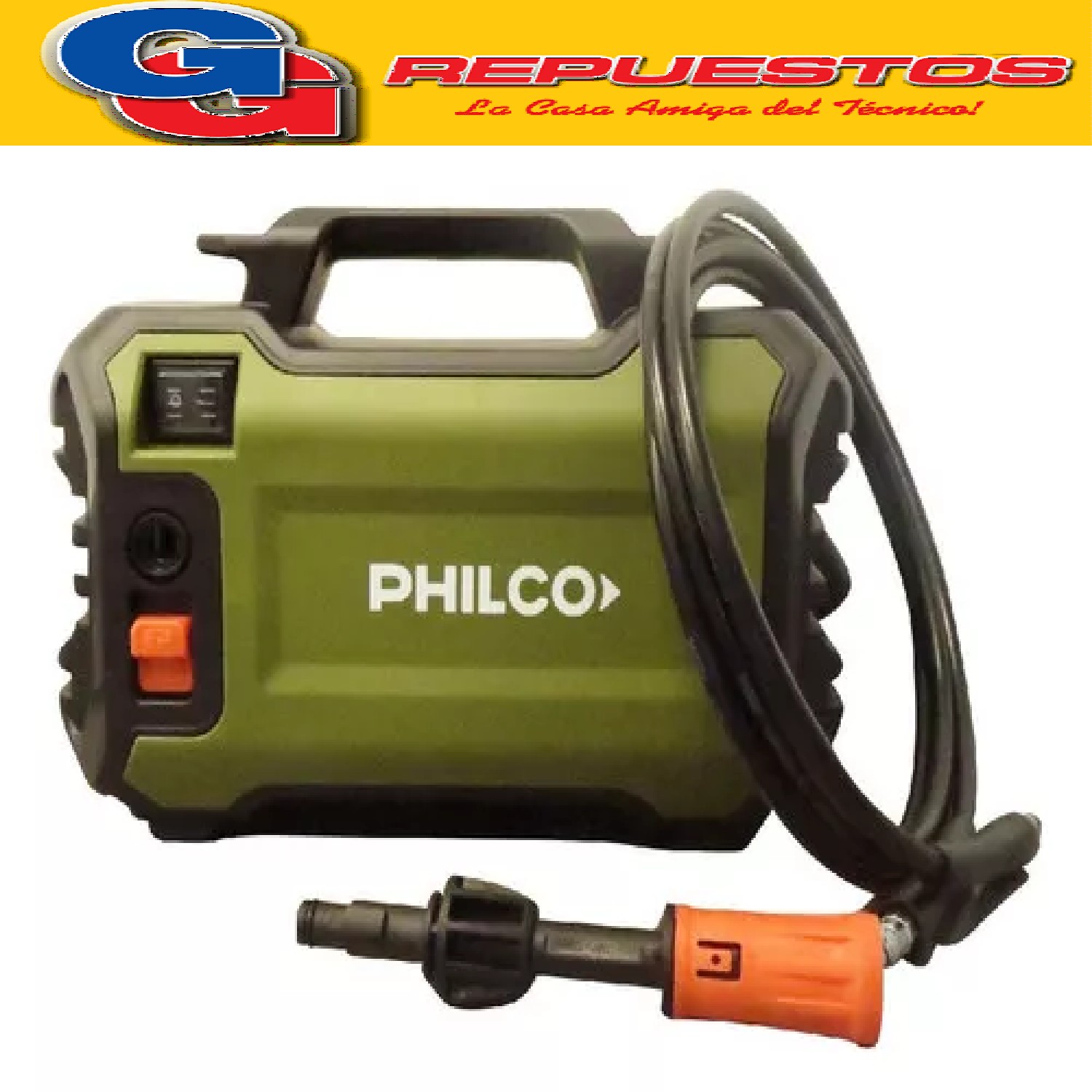 HIDROLAVADORA 1100W PHILCO COMPACTA PORTATIL ESPECIAL PARA E L LAVADO DE AIRES CONDICIONADOS SPLT A DOMICILIO( PARA USAR CON LAS FUNDAS DE LAVADO DE EVAPORADORES SPLIT )