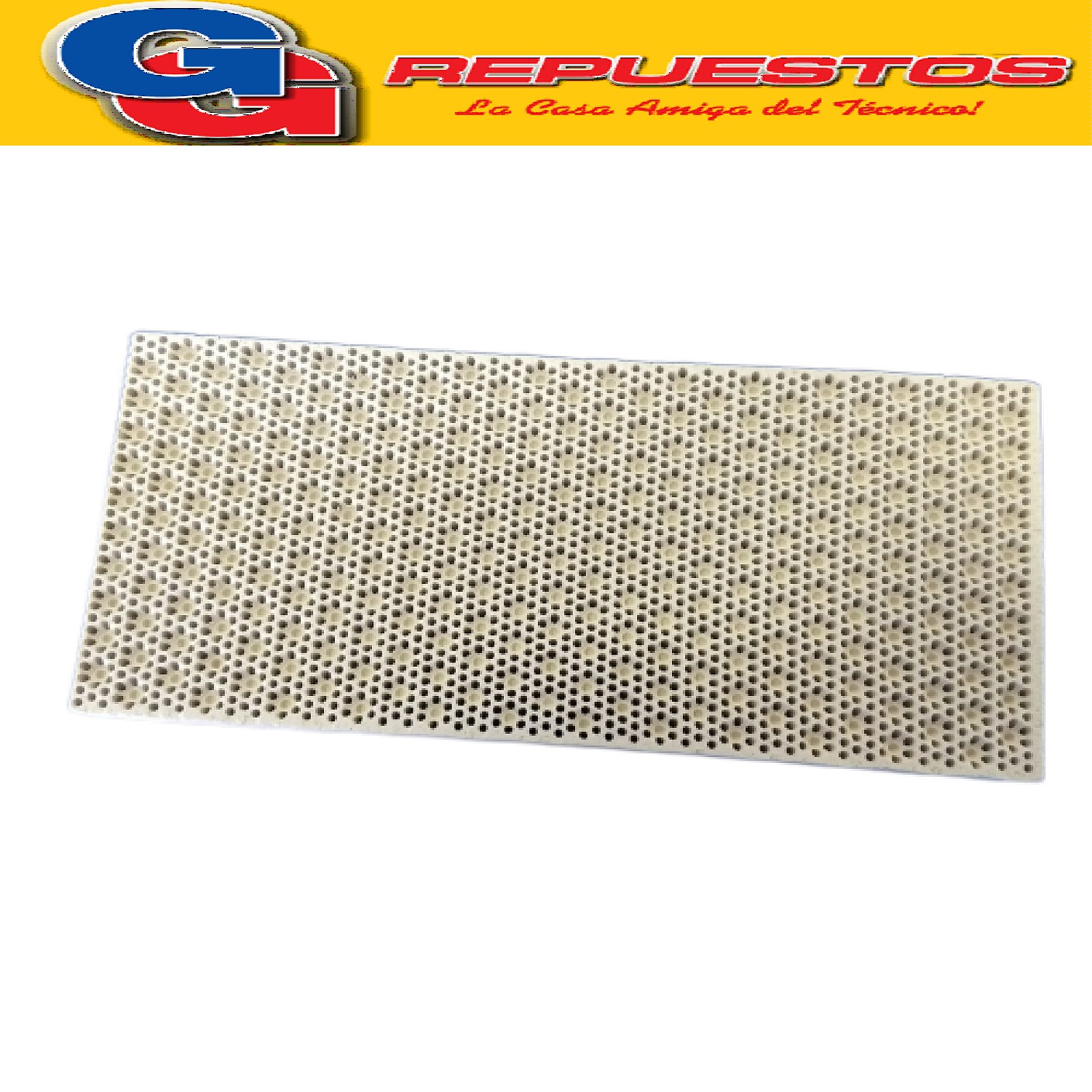 PLACA INFRAROJO/REFRACTARIO PARA CALEFACTOR - 150 X 70  ESPECIALES