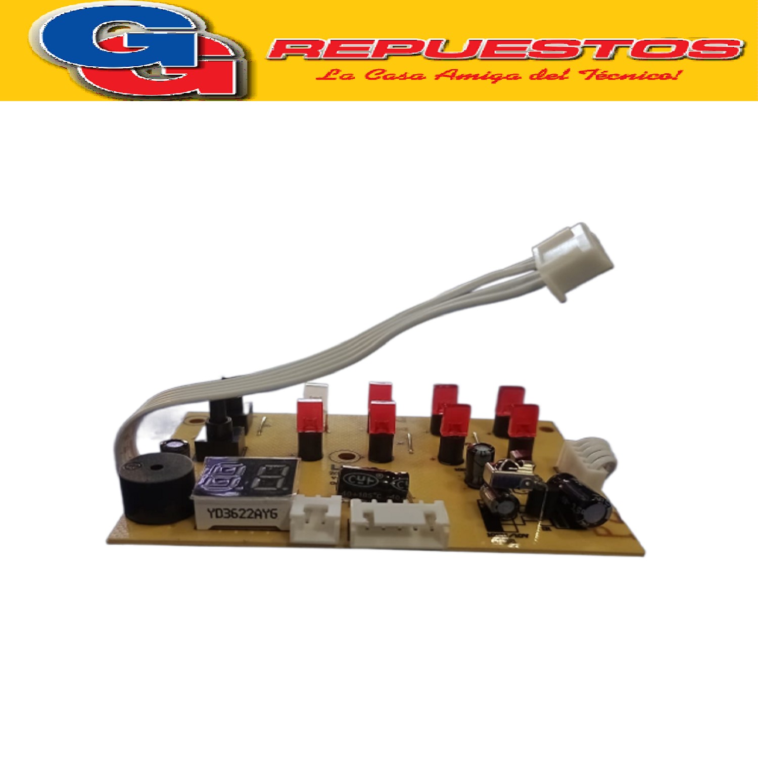 PLAQUETA ELECTRONICA INFRARROJO LED CON DISPLAY PARA CALEFAC TOR ELECTRICO LILIANA COMPATIBLE CON LOS MODELOS CAL35 / CP727 / CP827 / CH318 / TC20 / TC50 / TF120 / TH100 / CAL40 / CWD900 / CAL50