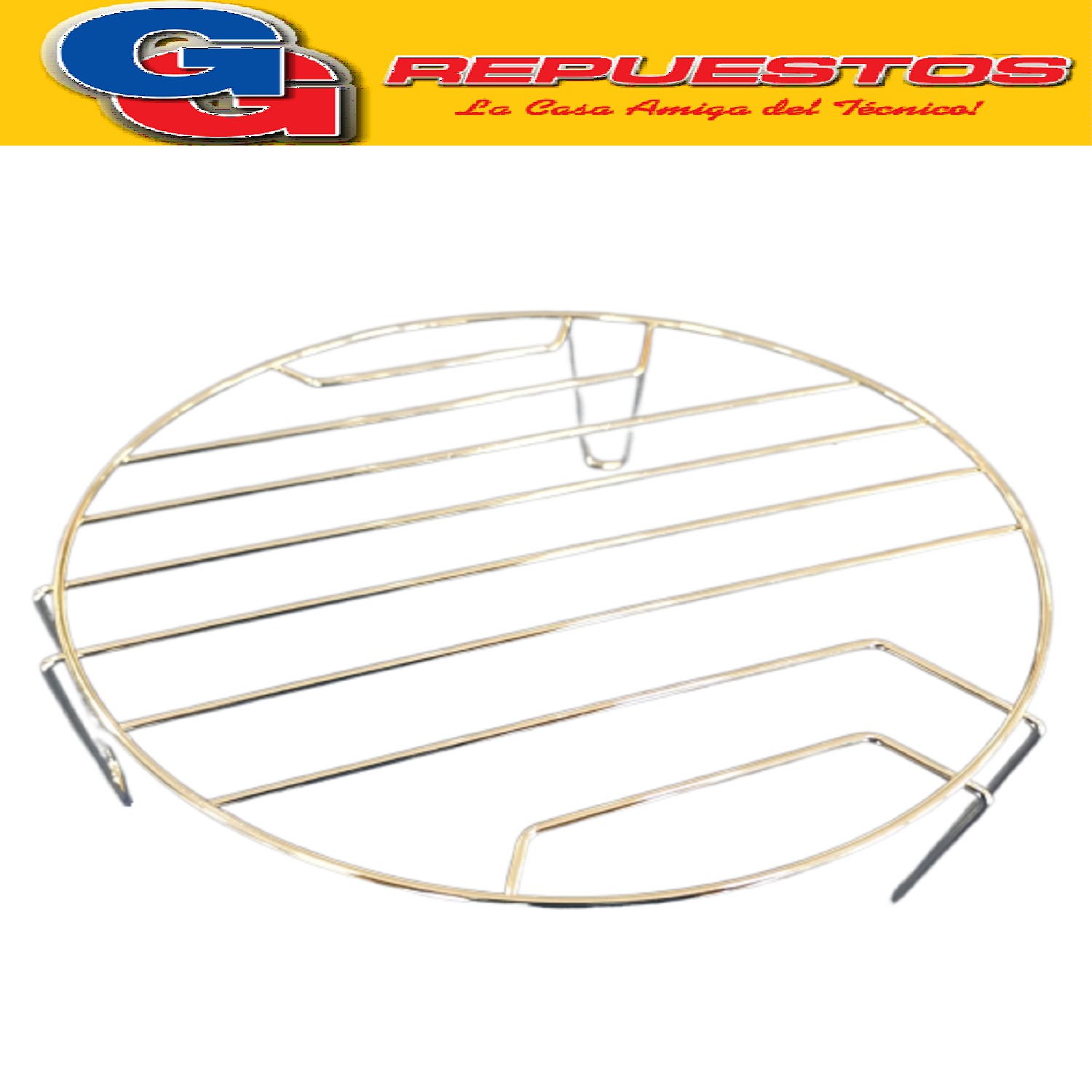 REJILLA PARA PLATO DE MICROONDAS DIAMETRO DE 22 CM ALTURA DE 6,5 CM / POSAFUENTES METALICO PARA EL PLATO DE MICROONDAS / REJILLA CORTA