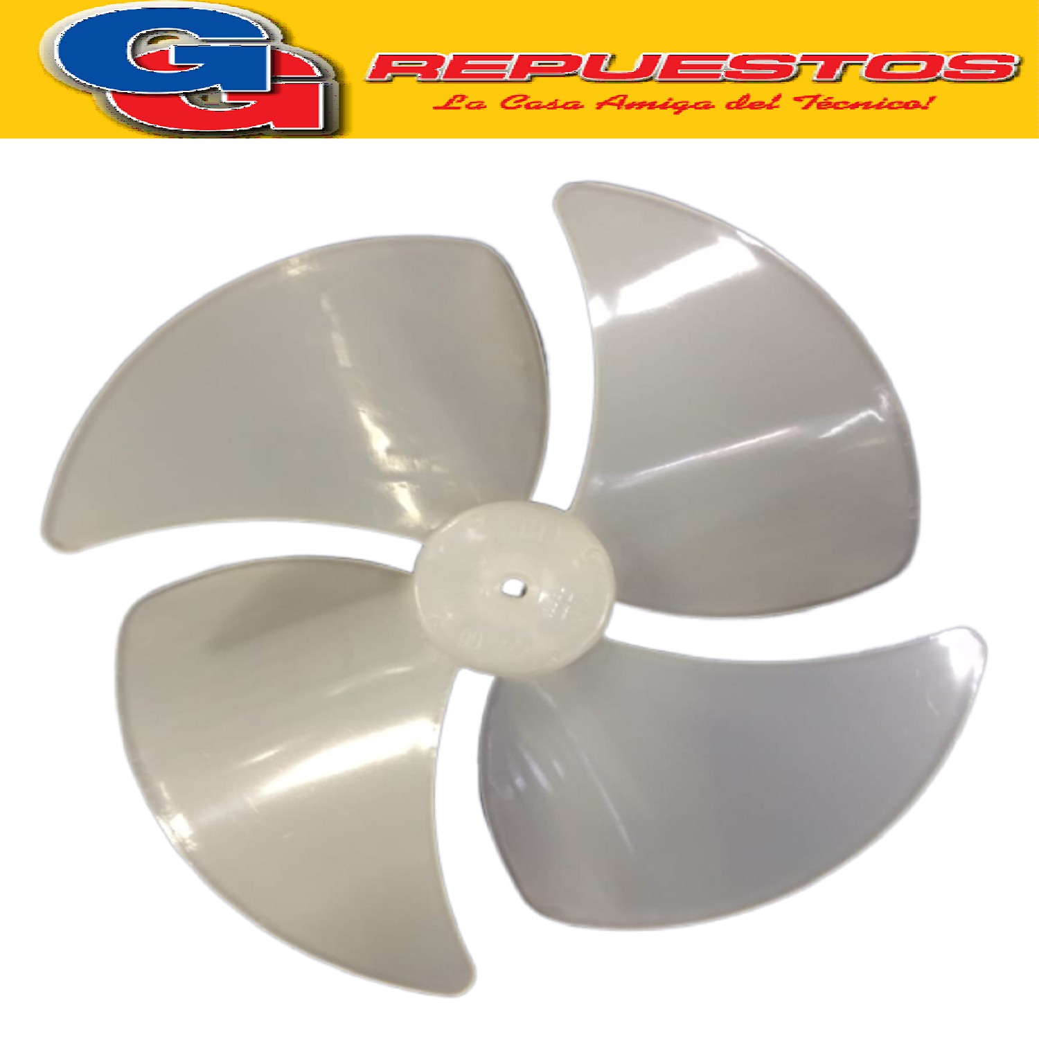 HELICE MOTOR 105MM VENTILADOR PARA FORZADOR DE MICROONDAS /  105 MM DIAMETRO X 31 MM ALTO - PARA EJE DE 3.5 MM 1/2 CAÑA