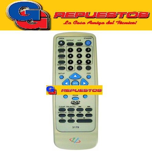 CONTROL REMOTO DVD TOP HOUSE (3179)