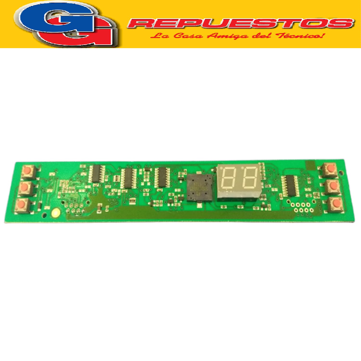 PLACA INTERFASE CON DISPLAY LAVAVAJILLAS CANDY CDPA7512  de  15 CUBIERTO BCO-CDPA7512N de 15 CUB NEGRO-CDPA7512X de 15 CUBIERTOS INOXIDABLE (PLAQUETA MANDOS C/6 BOTONES y DISPLAY NUMERICO FASE1 LAVAVAJILLAS CANDY CDPA ORIGINAL) Cod Origen: 41032194 (CANDY GIAS) Modulo teclado/display /SCH.VIS.DIGIT TASTI ANT/T 709802299 (DREAN ALLADIO) PLAQUETA INTERFASE DIGIT TECLAS FRONT. LVV_Sustituido por WW01F03137