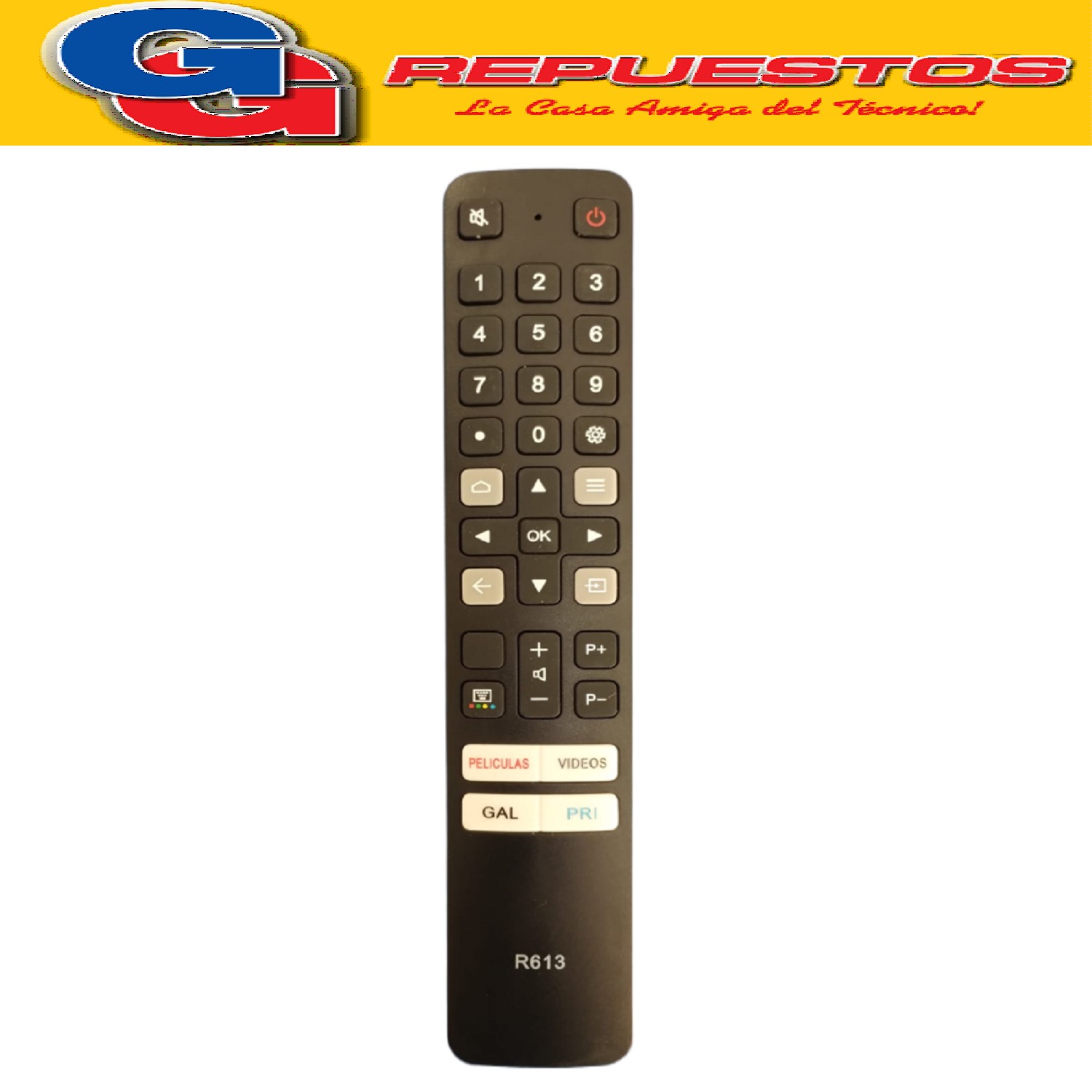 CONTROL REMOTO LCD LED SMART RCA - TCL HITACHI ADMIRAL R613