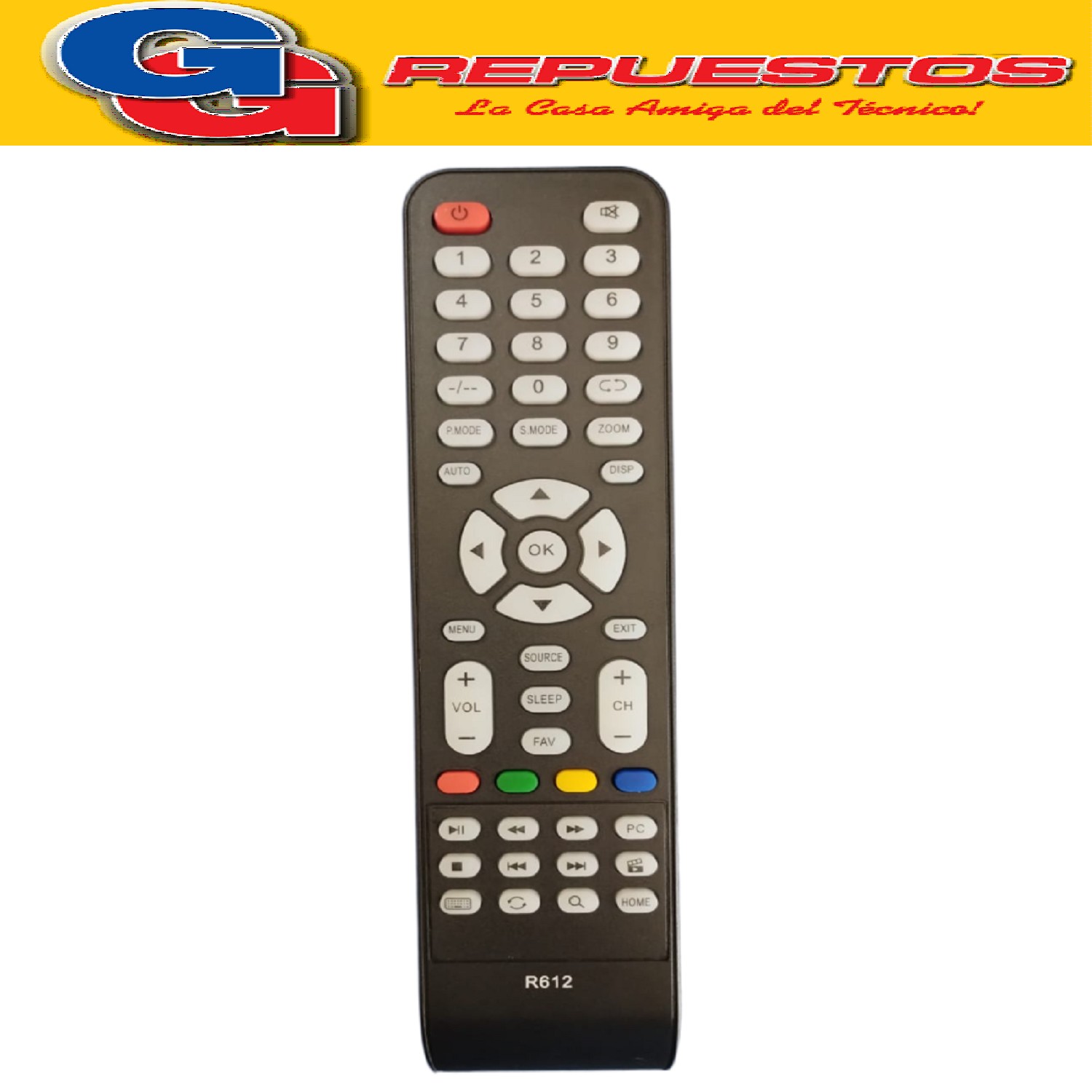 CONTROL REMOTO LCD LED SMART TV OYILITY R612