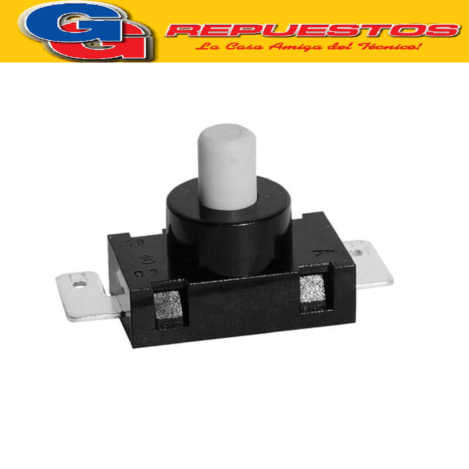 LLAVE INTERRUPTOR PARA ASPIRADORA LILIANA COMPATIBLE CON LOS MODELOS FSN02 / FSN03 / LA810 2 CONTACTOS AUTORRETENIDO NORMAL ABIERTO 250V 8A