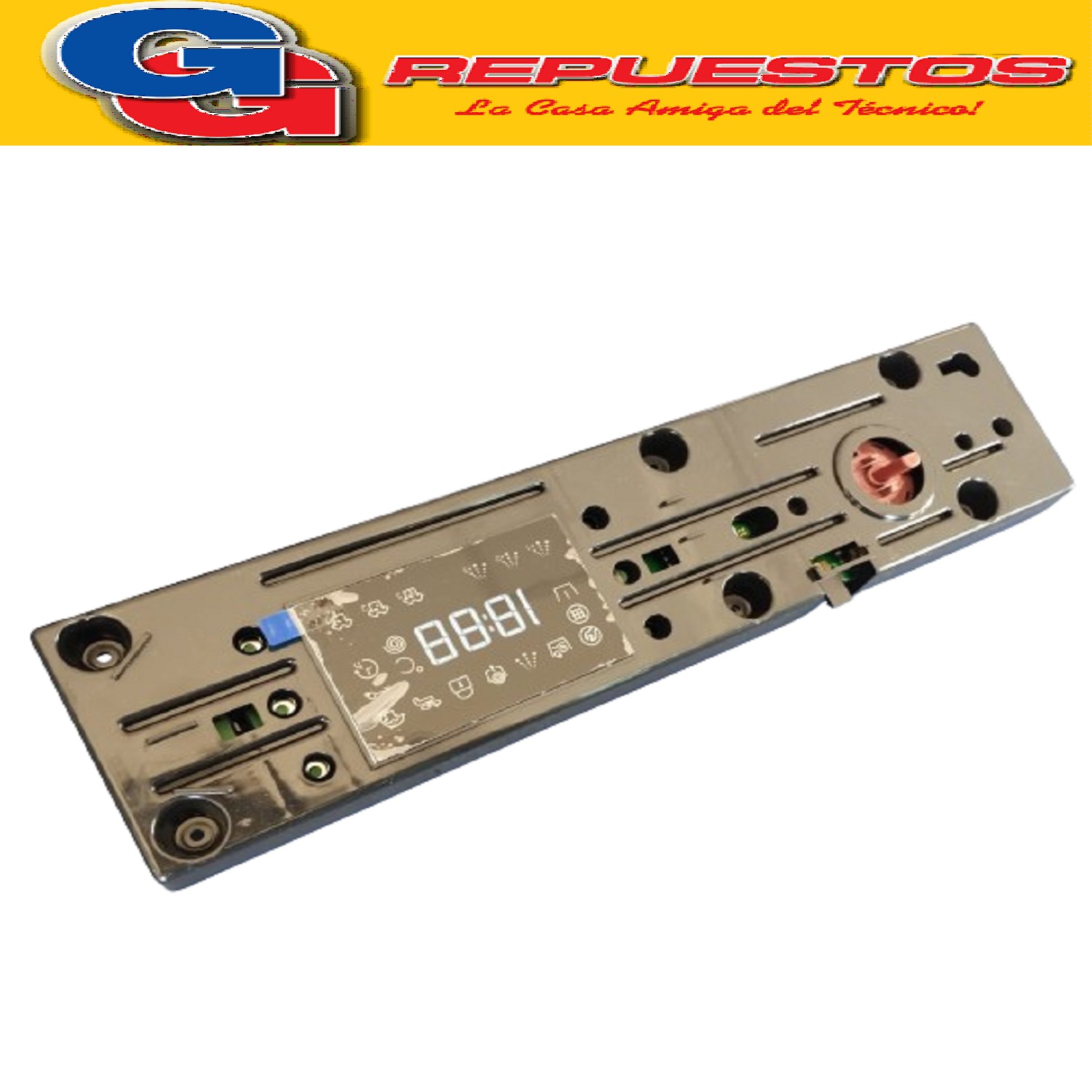 PLAQUETA INTERFACE LAVARROPAS WHIRLPOOL WLF91AB ORIGINAL - ( PLACA DE MANDOS ORIGINAL) PLAQUETA GRABADA - Cod.Origen: 326081335 (WHIRLPOOL) PLACA INTERFACE GRABADA WLF91AB