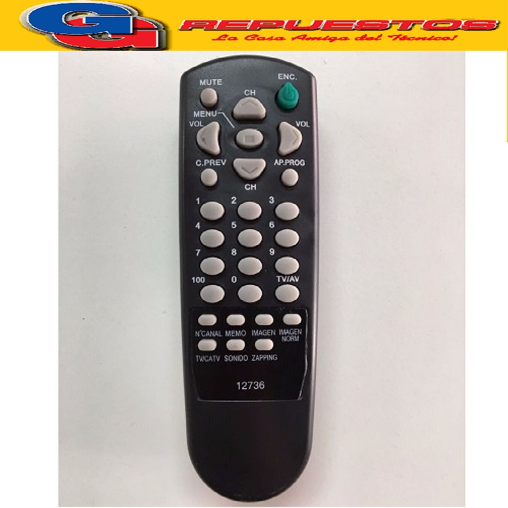 CONTROL REMOTO TV RCA (2736)