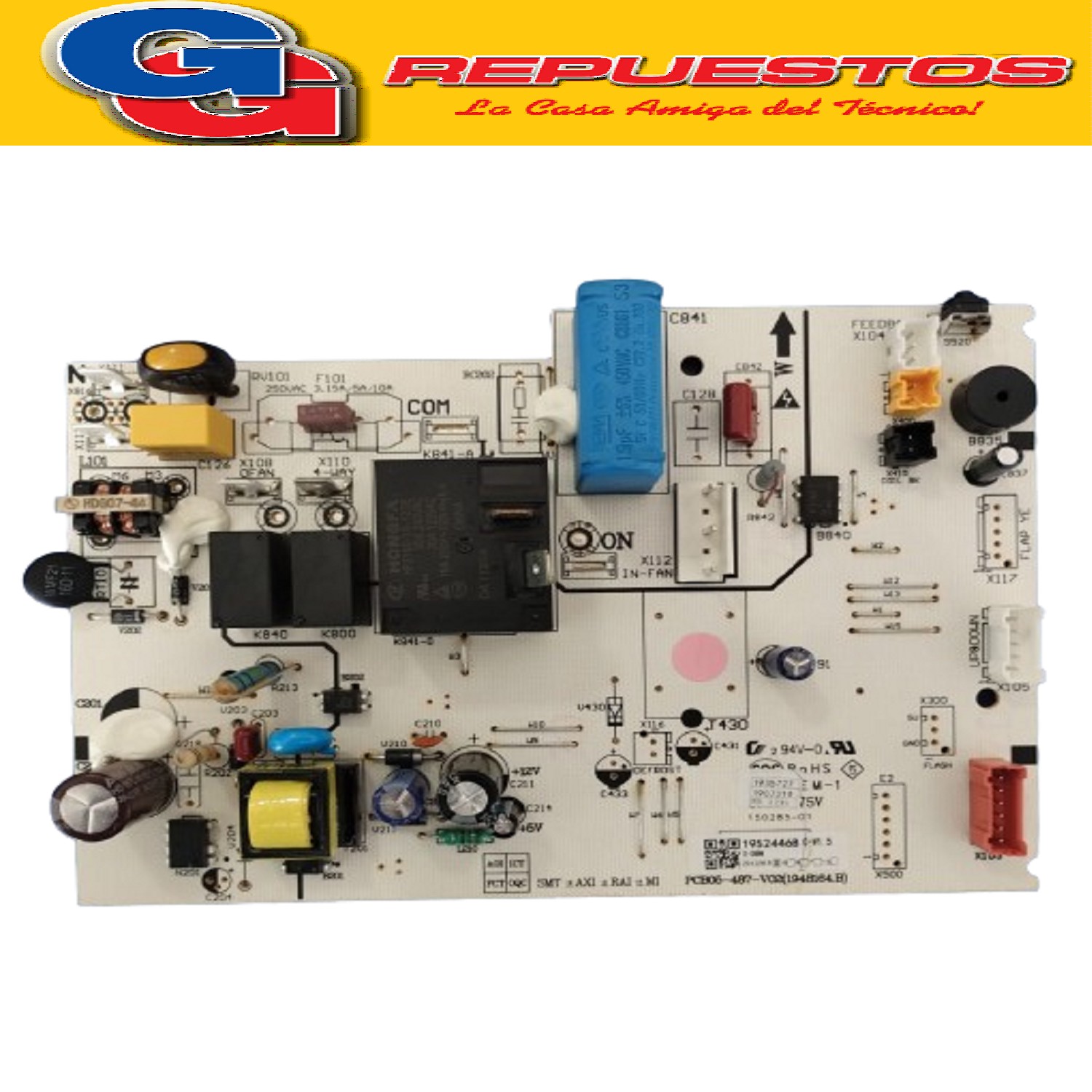 PLAQUETA AIRE ACONDICIONADO SPLIT BGH HISENSE PCB05-487-V02  (FRIO/CALOR) VARIAS MARCAS: BGH - HISENSE - LIKON - COOLTIME