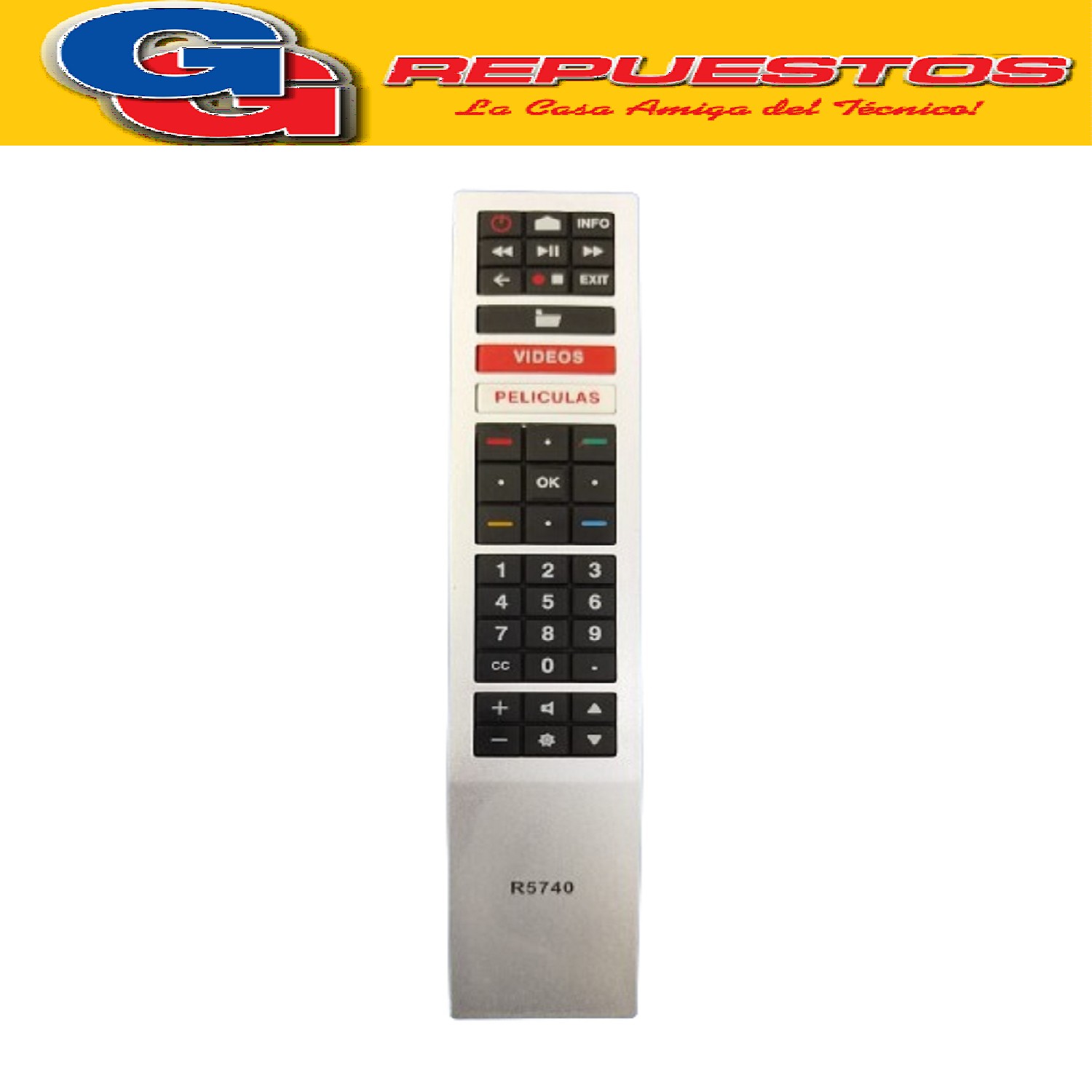 CONTROL REMOTO TV SMART PARA AOC R5740