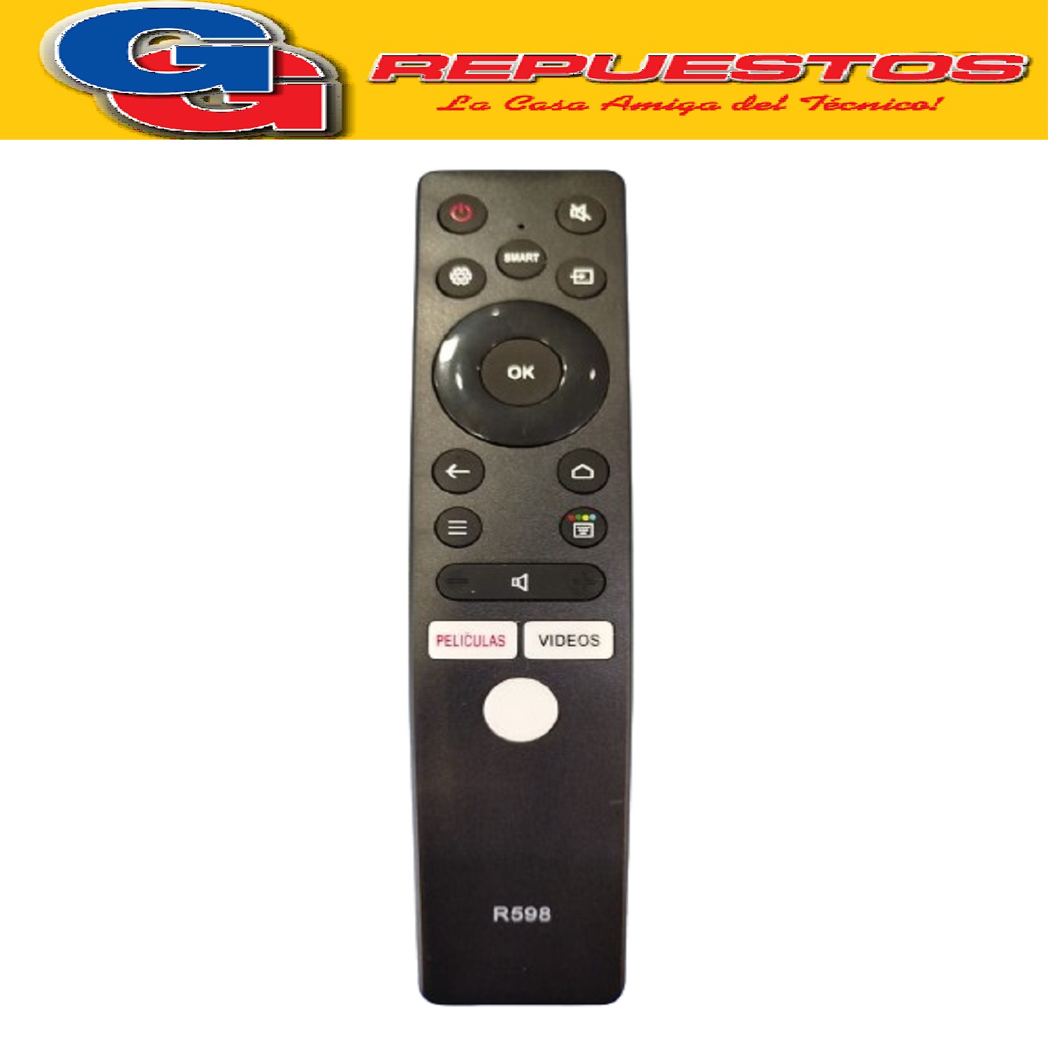 CONTROL REMOTO SMART TV PARA HYUNDAI - PHILCO - JVC - KIOT / R598