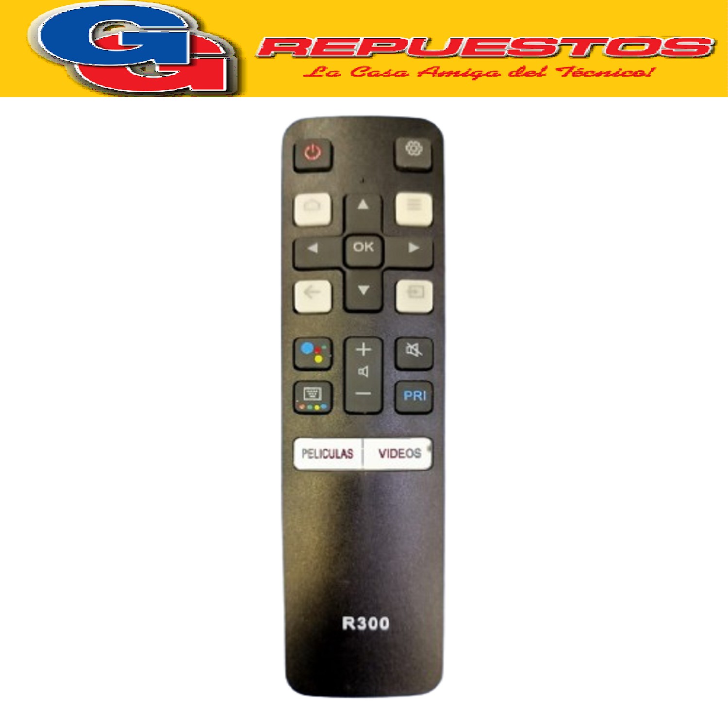 CONTROL REMOTO SMART TV PARA RCA - TCL - HITACHI - ADMIRAL / R300