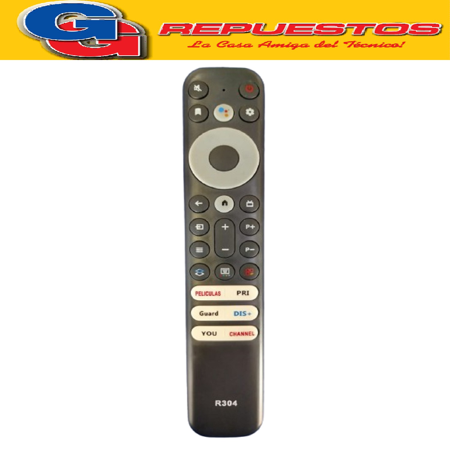 CONTROL REMOTO SMART TV PARA RCA - TCL - ADMIRAL L614 R304