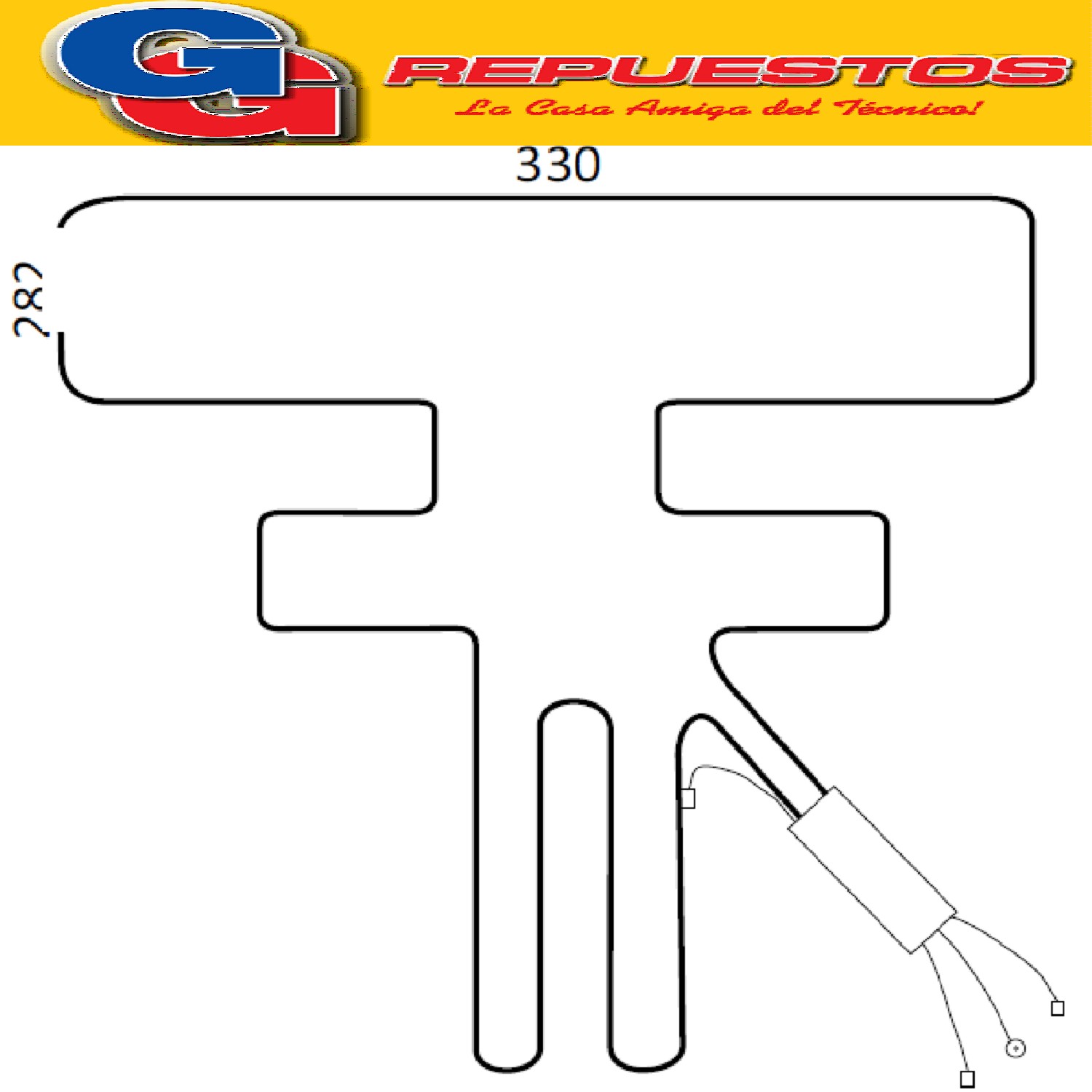 RESISTENCIA DE ALUMINIO DE HELADERA PHILIPS PLACA 389 1111 2 20V 22W