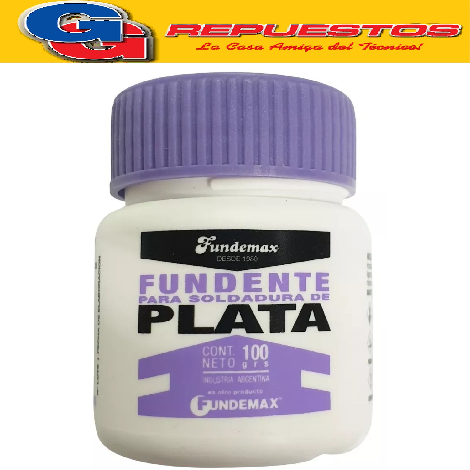 FUNDENTE 100G DECAPANTE PARA VARILLA DE PLATA HARRIS