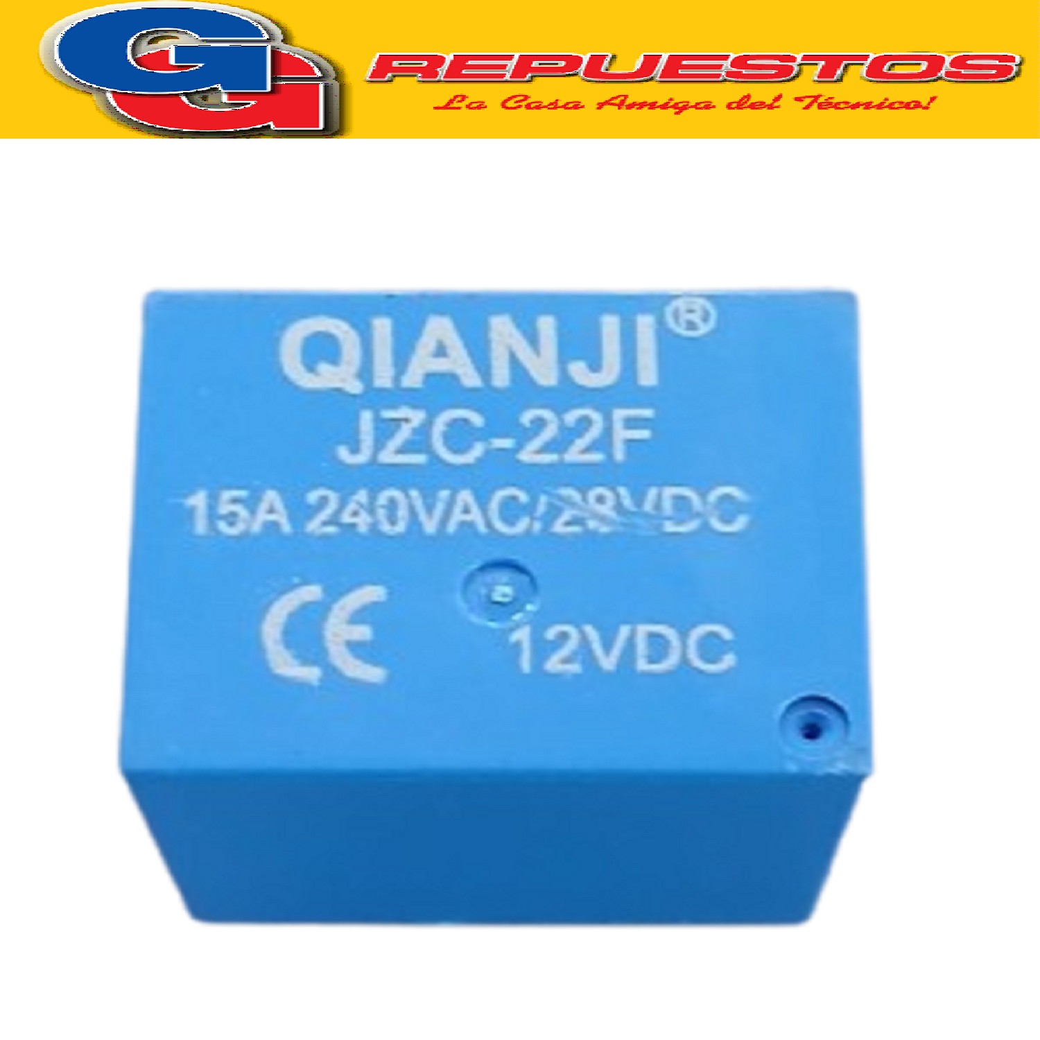RELAY 12VDC 15A 250V/JZX-22F-DC12V