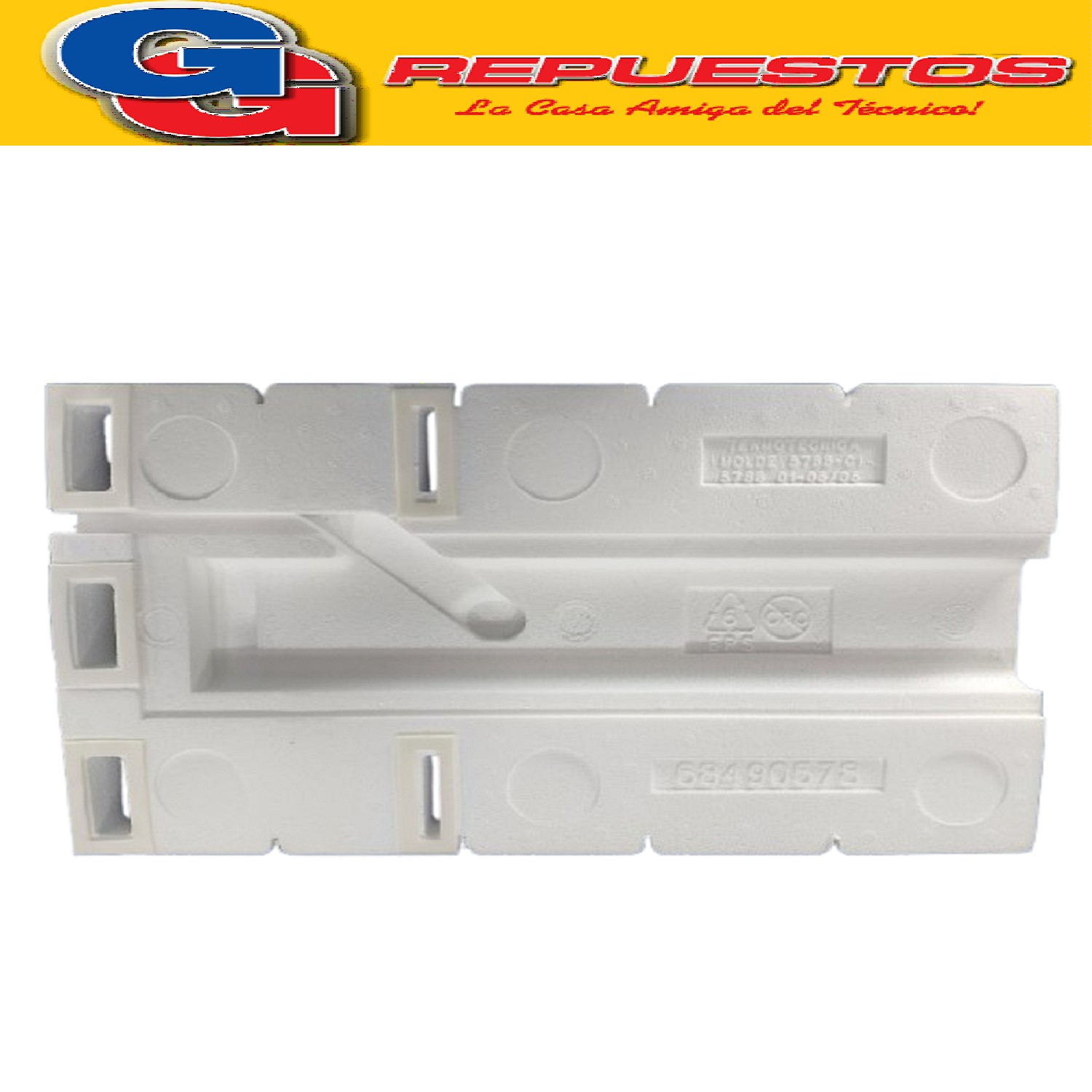 AISLACION FRONTAL DE TELGOPOR PARA TAPA DE EVAPORADORA ELECT ROLUX DF80-DF80X-DFI80-DI80X-DT80X-
DFW64-DF62-DF62X Infinity (ORIGINAL) 5230312 (ELECTROLUX) Kit 41003637 AISLACION FRONTAL TAPA EVAPOR DF80 DF80