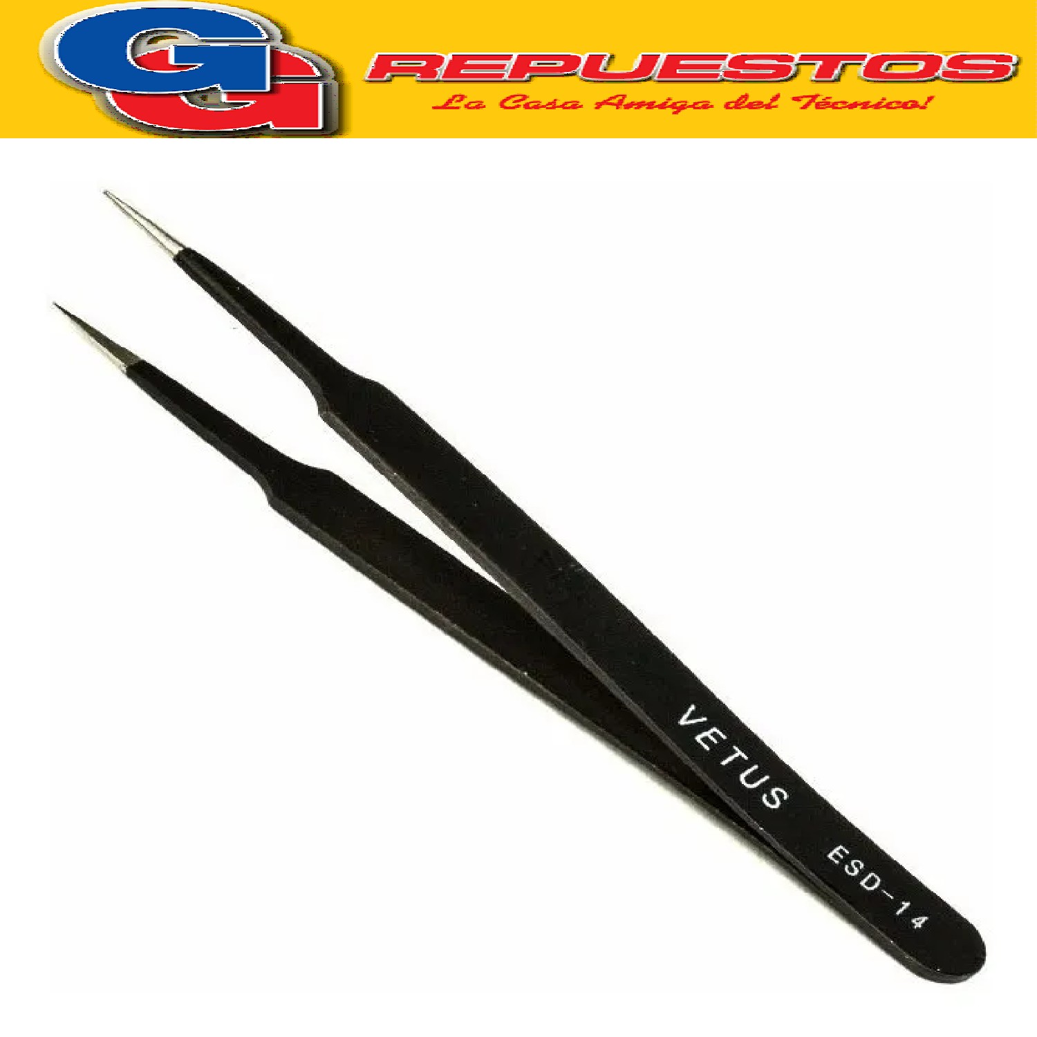 BRUSELA PINZA DE PRECISION PARA ELECTRONICA Y CELULARES Esd-14