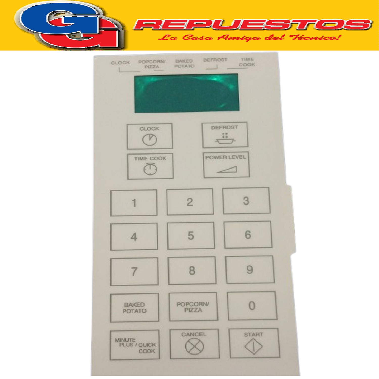 TECLADO DE MICROONDAS PARA TAMASHI 67255