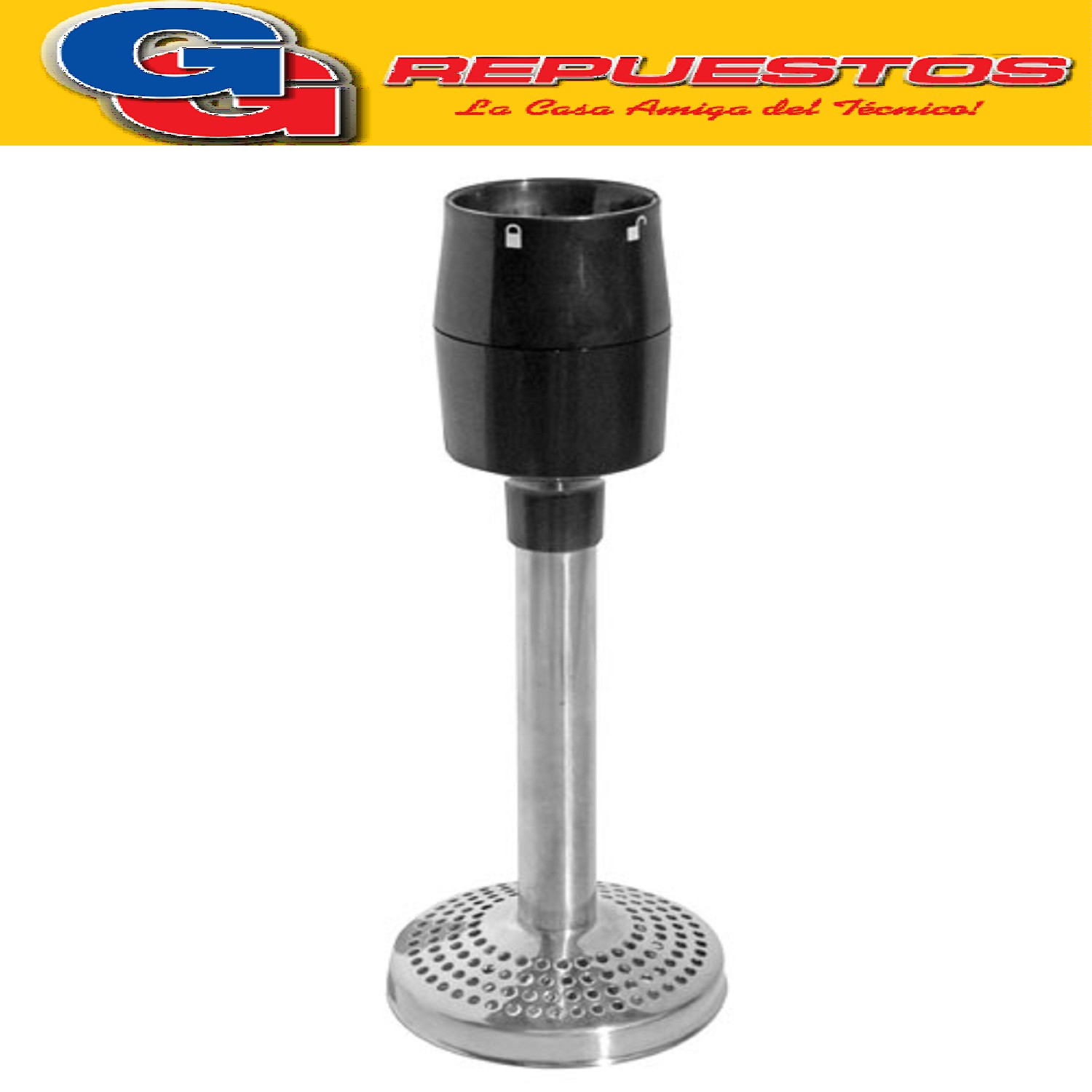 ACCESORIO PISAPAPA METALICO NEGRO PARA MULTIPROCESADORA MIXER MINIPIMER LILIANA COMPATIBLE CON LOS MODELOS AM469 / AH730