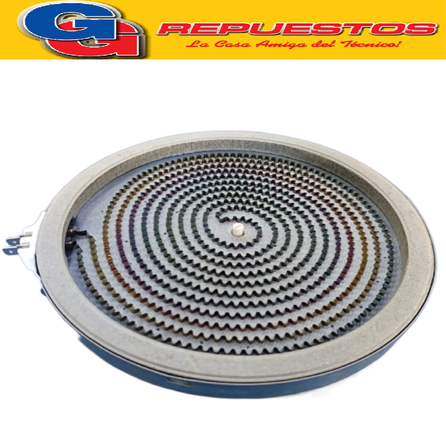 RESISTENCIA VITRO 200 mm 1800W PARA HORNO ELECTRICO 45LTS LILIANA COMPATIBLE CON EL MODELO AO145V DIAMETRO TOTAL DEL PLATO 20CM Y 2.8CM DE ANCHO CON SENSOR INCLUIDO DE 15OHMS