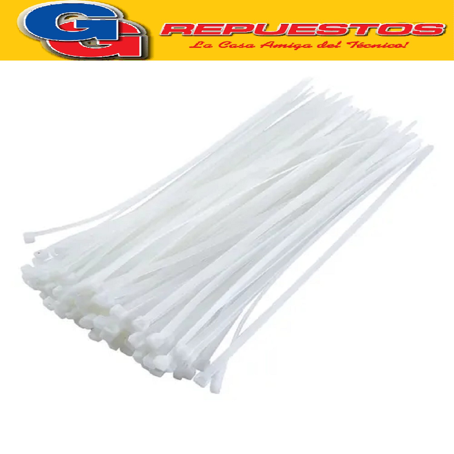 Precinto de Nylon 200mm x 4.8mm TRANSPARENTE
