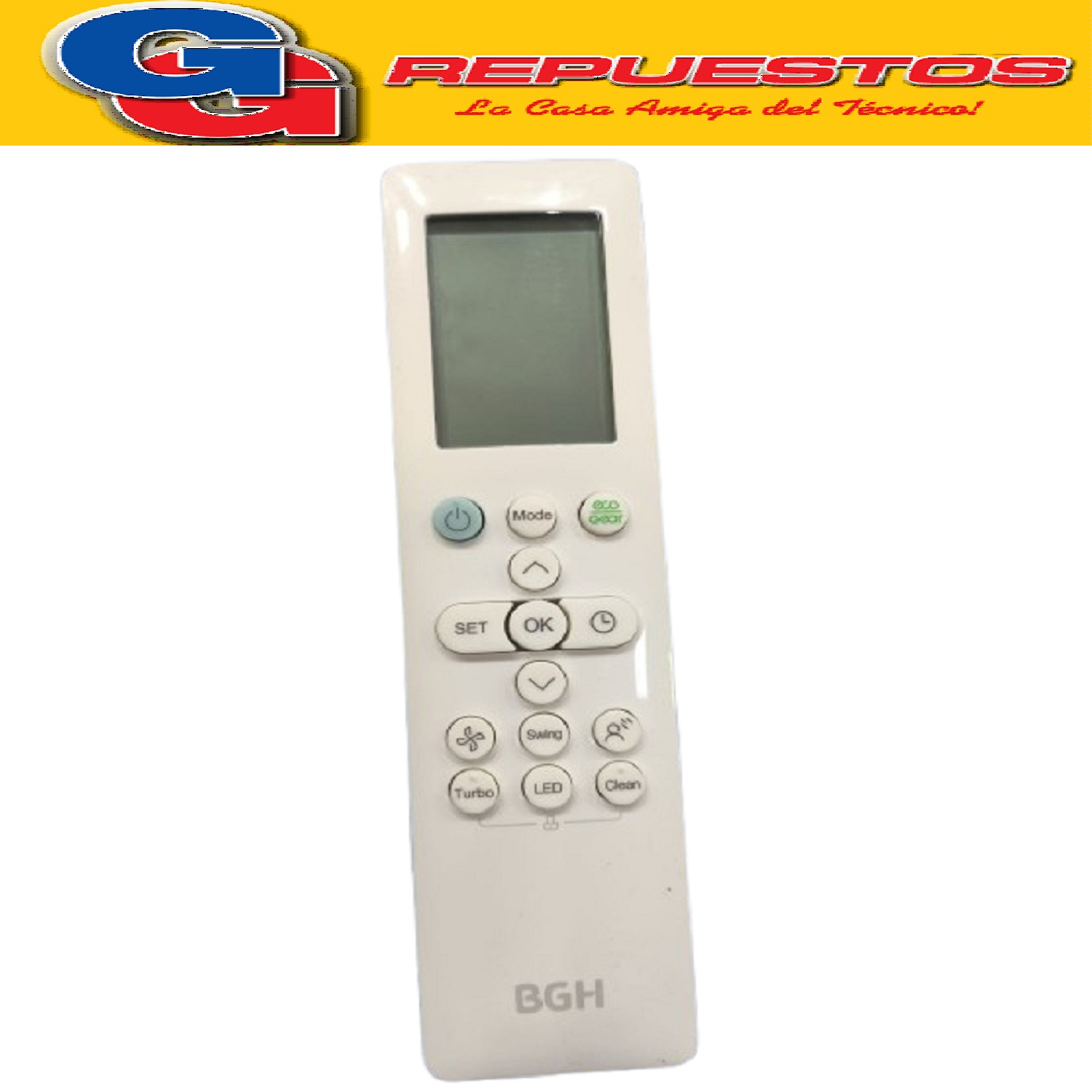 CONTROL REMOTO AIRE ACONDICONADO BGH RG10A(E2S)/BGEF
