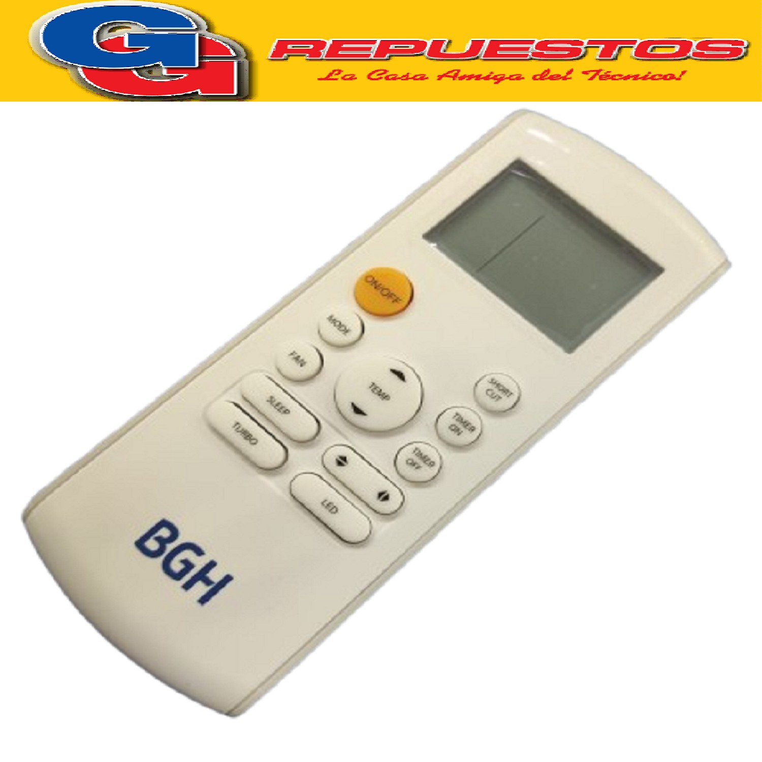 CONTROL REMOTO AIRE ACONDICIONADO BGH RG57B2/BGE FRIO CALOR