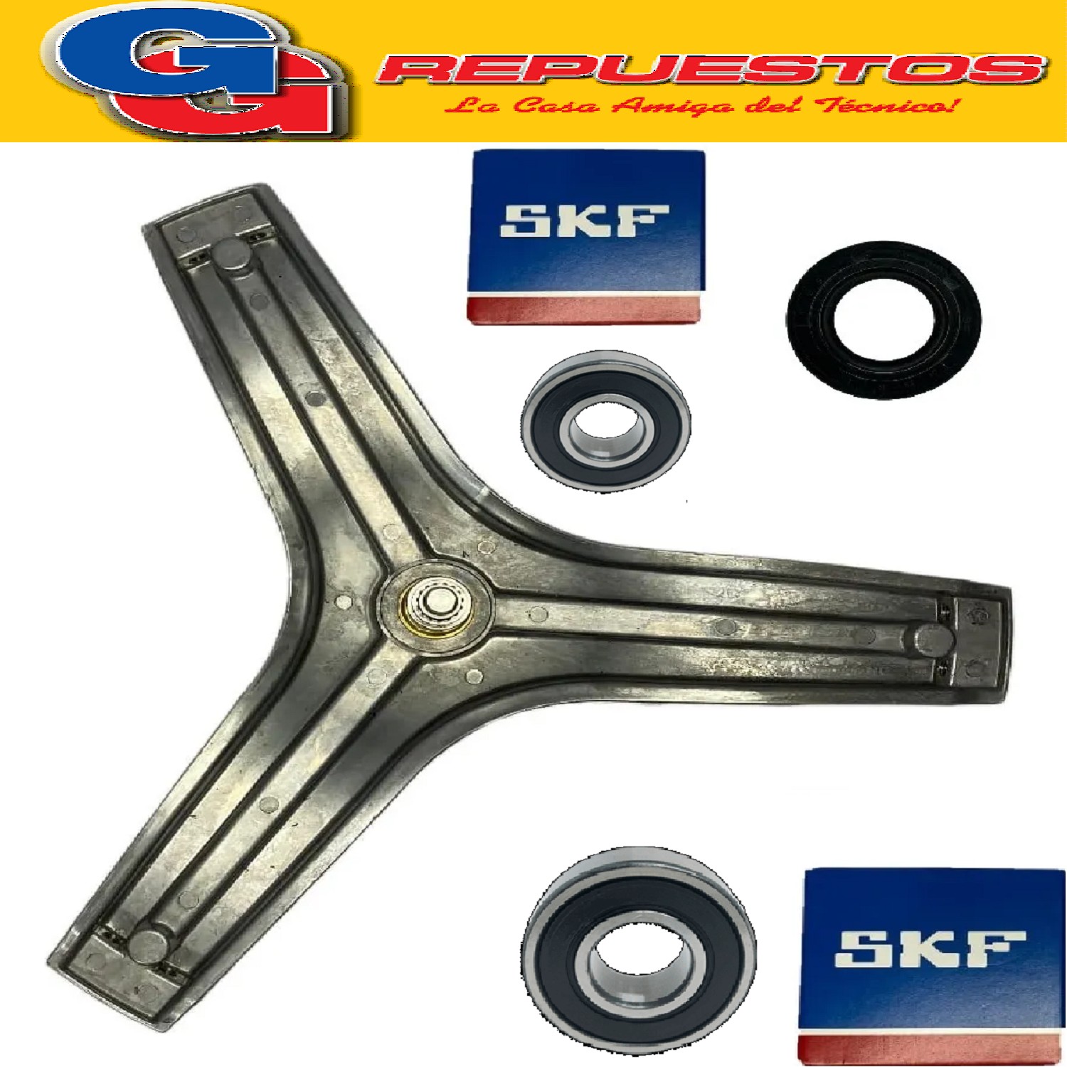 KIT EJE SOPORTE LONGVIE L18010 L18012 L8010 L8012 CON RULEMANES SKF 2RS C3 6204-6205 Y RETEN EJE GRUESO PUNTA ESTRIADA COMPATIBLE CON LONGVIE SMART L 8012-L8010 DE 8Kg/1000rpm -L6510 de 6.5kg/1000rpm-L6508 6.5kg/800rpm RULEMANES 04-05 SAMRTWASH HD) 8226 EVO 1272 D CANDY / C2 085.5 RULEMANES 04-05 (SMARTWASH HD ORIGINAL) CANDY C08652D-GC08652D NOTA: CASQUILLO: DIAMETRO: 30MM / ALTURA 19MM / EJE: DIAMETRO: 20MM/ ALTURA: 133MM COD: R8226 (LONGVIE ARG.) L TAMBOR L18012 L18010 LS18012