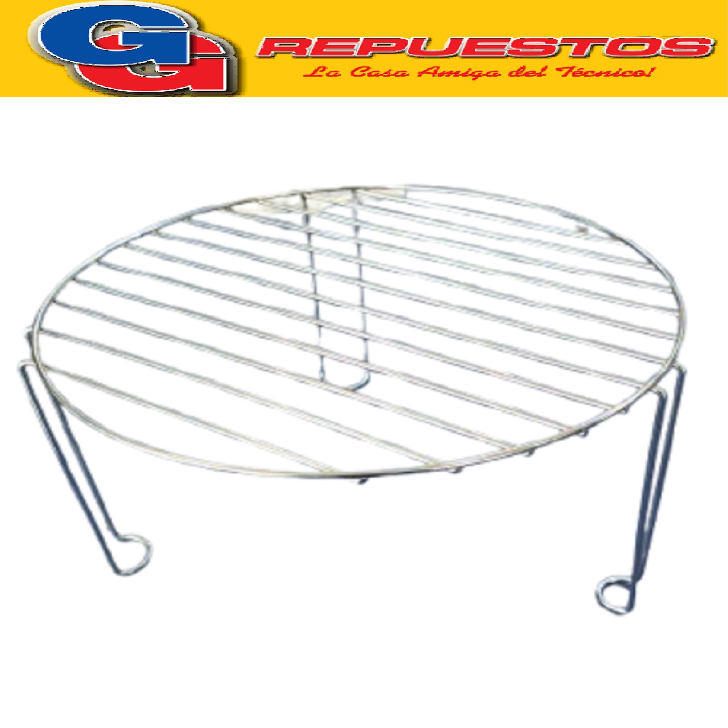 REJILLA PARA PLATO DE MICROONDAS DIAMETRO 28 CM ALTURA 14 CM / POSAFUENTES METALICO PARA EL PLATO DE MICROONDAS / REJILLA CORTA