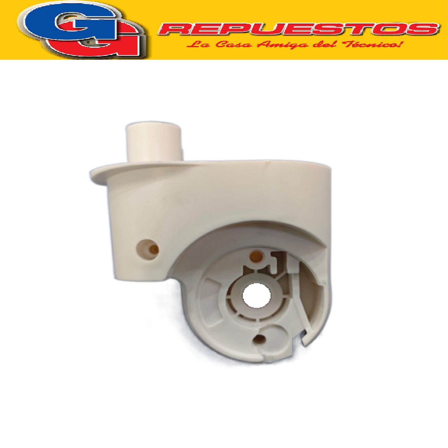 CODO PLASTICO BLANCO PARA VENTILADOR LILIANA COMPATIBLE CON  LOS MODELOS  VP16M / VP16D