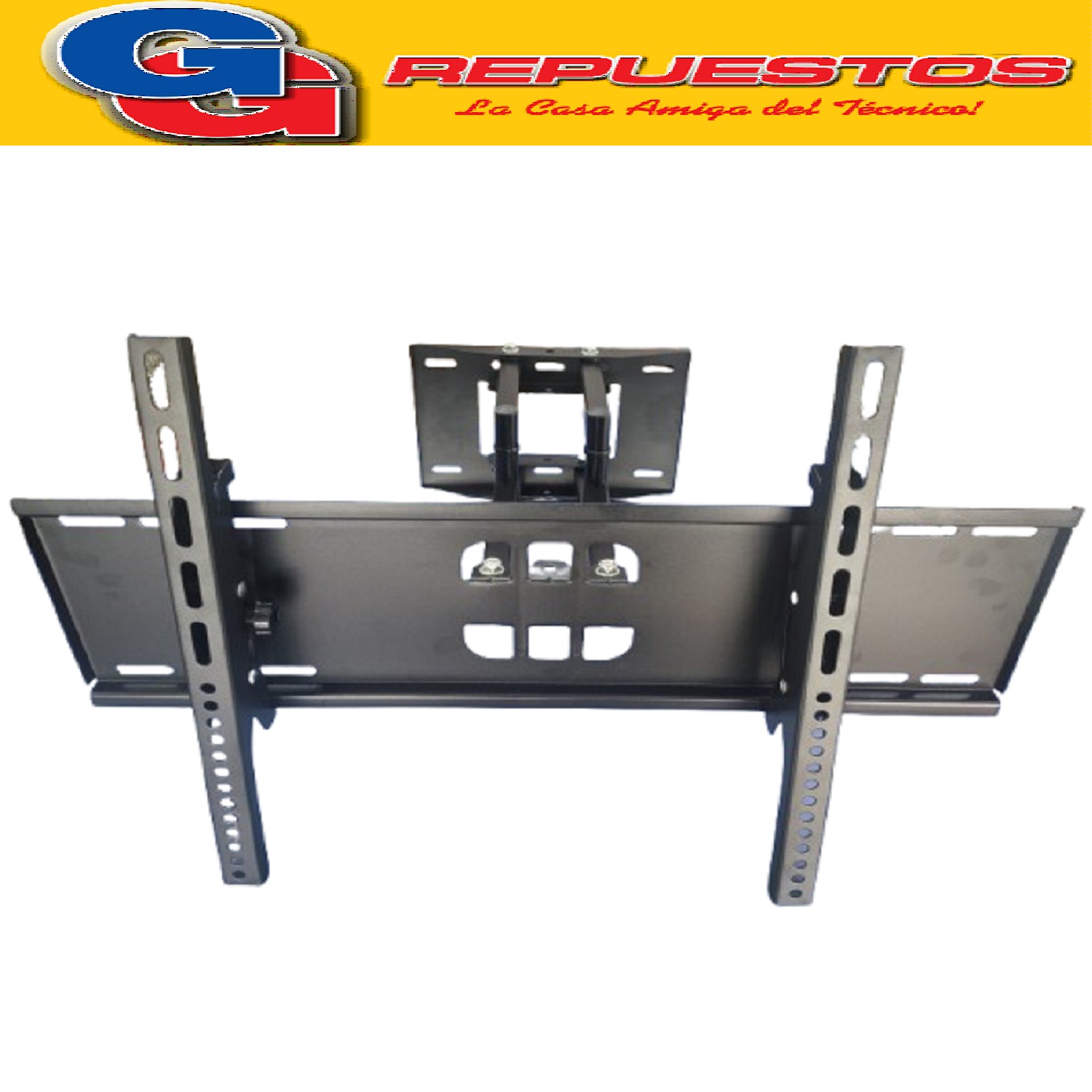 SOPORTE TV LCD LED SMART 64 FM DE 42-75 PULGADAS CON BRAZO MOVIL Y  REGULABLE A 60° EN HORIZONTAL Y 15° EN VERTICAL SOPORTANDO ENTRE 35KG Y 45KG