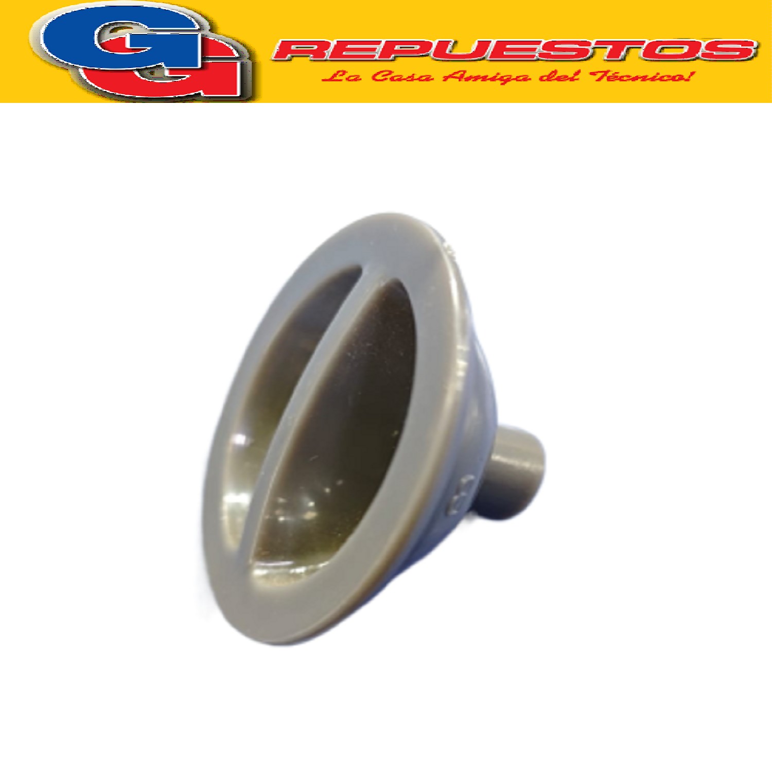PERILLA REGULADORA POTENCIA COLOR GRIS PARA CALOVENTOR LILIANA COMPATIBLE CON LOS MODELOS CP630 / PTC550 MEDIA CAÑA EJE 6MM DIAMETRO DE LA PERILLA 41MM ALTO TOTAL DE LA PERILLA 21MM